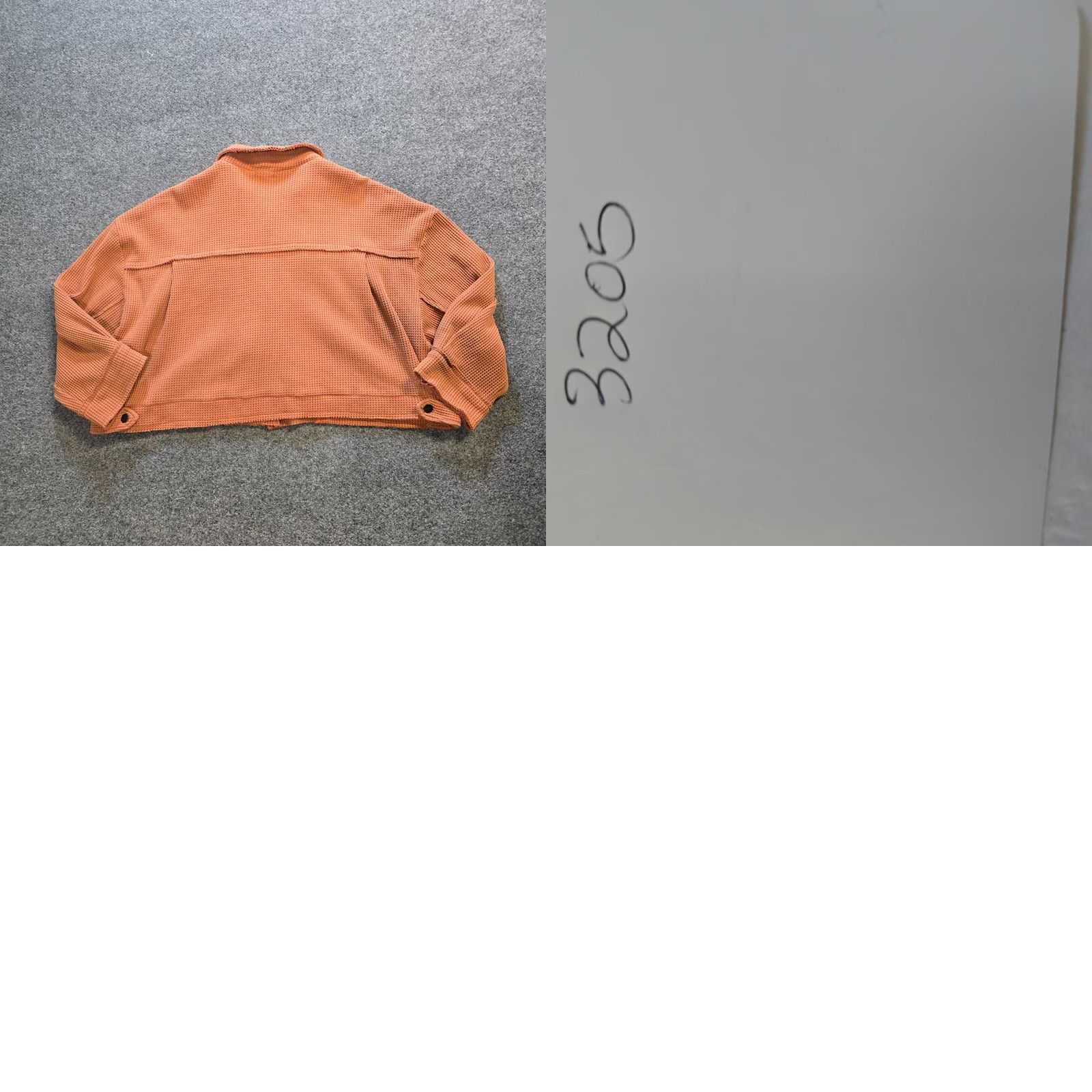 Vintage POL Jacket Womens Medium Brown Orange Cropped Waffle Knit Boxy Oversized Boho Shirt Womens Medium Brown Orange Cropped Waffle Knit Boxy Oversized Boho Size M / US 6-8 / IT 42-44 - 8 Thumbnail