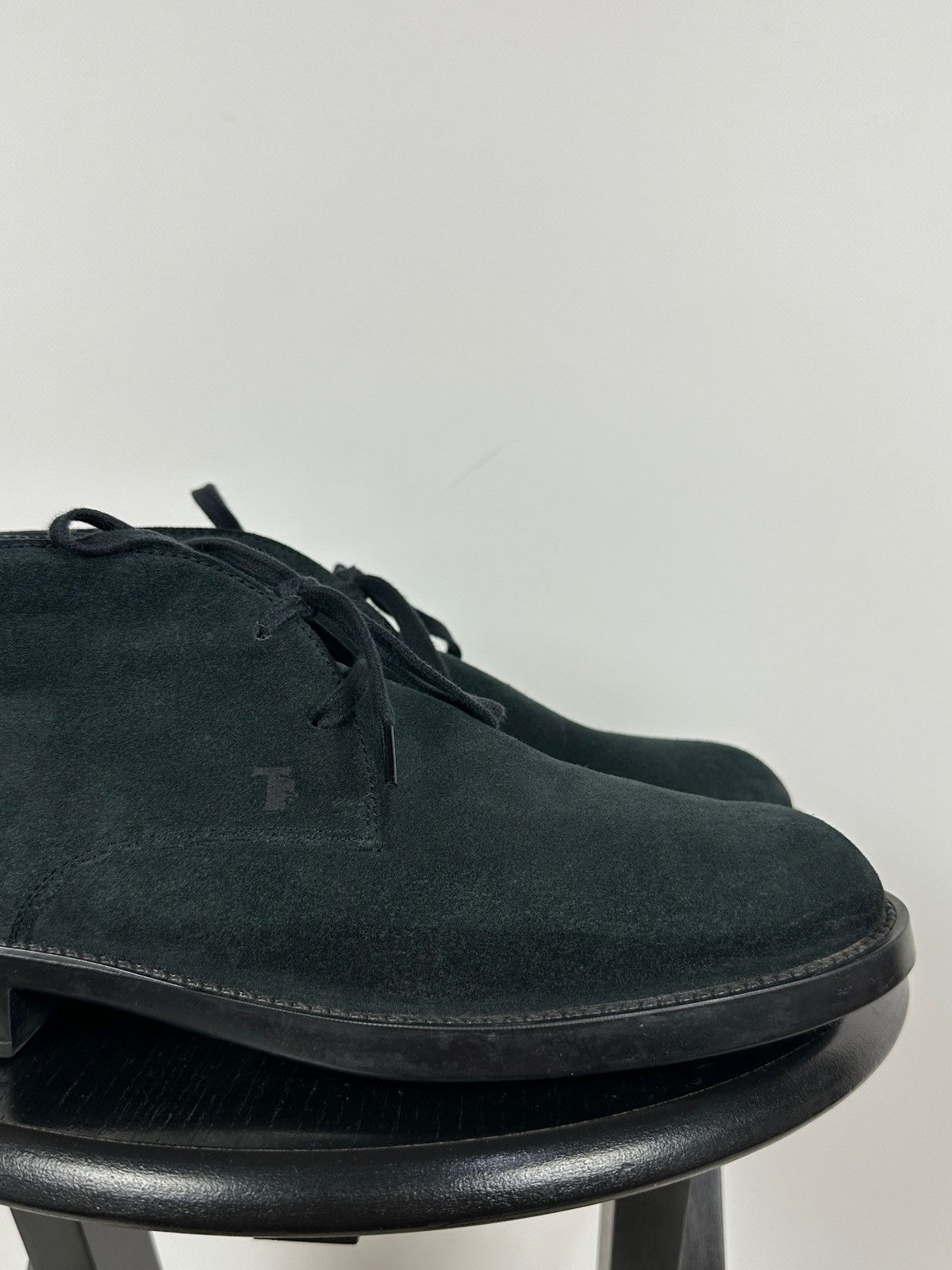 Tod's Tod’s Blue Suede Ankle Desert Lace Up Boots Size US 9.5 / EU 42-43 - 16 Thumbnail