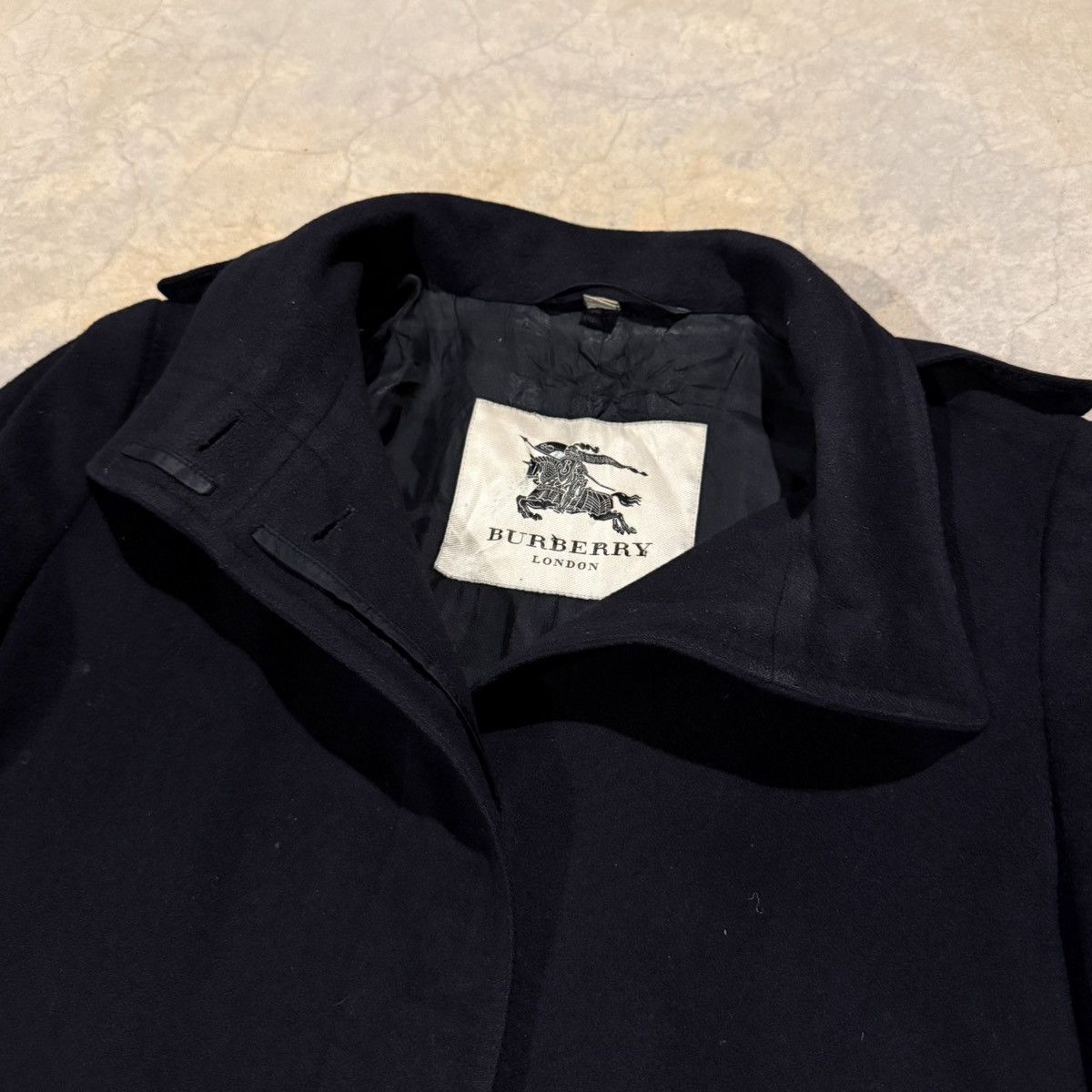 Burberry Burberry London Wool Cashmere Blend Coat Black Size US S / EU 44-46 / 1 - 3 Thumbnail