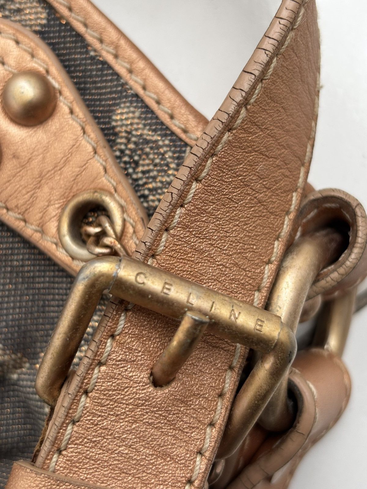 Celine Vintage Macadam Shoulder Bag Size ONE SIZE - 4 Thumbnail