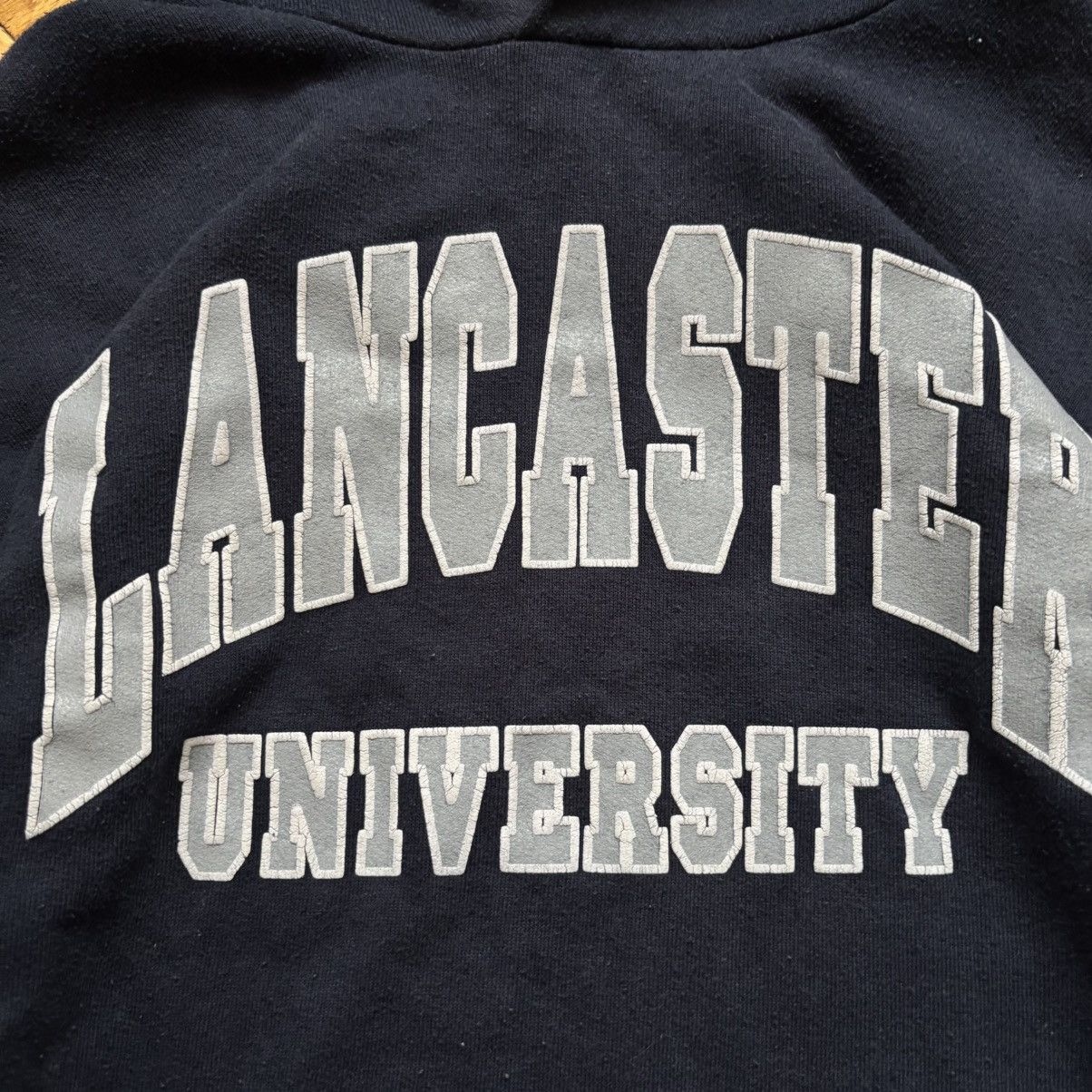 Russell Athletic Vintage Y2K Boxy Lancaster University Jerzees Tag Hoodie Size US M / EU 48-50 / 2 - 2 Thumbnail