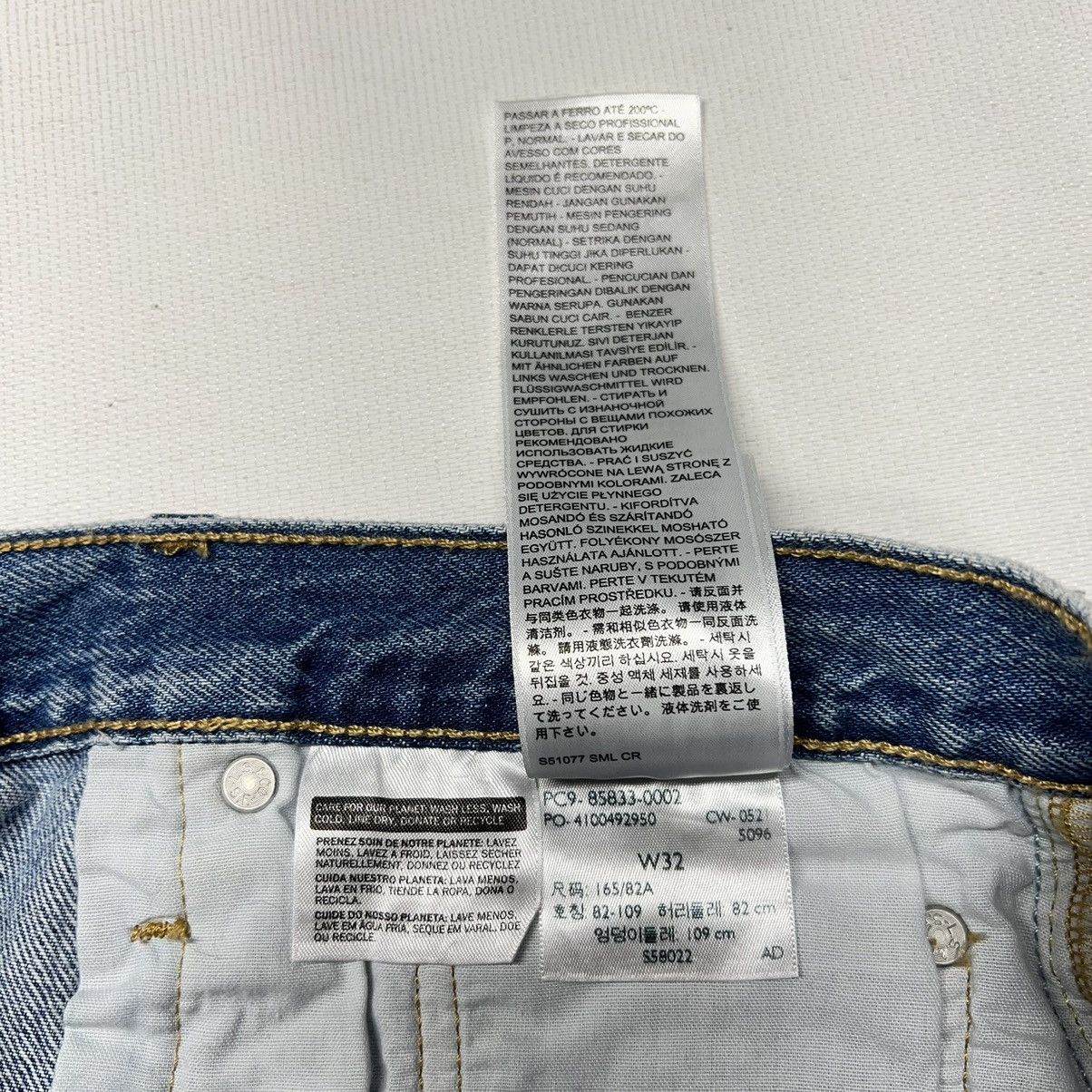 Levi's NEW Levis Premium Jean Shorts Blue 501 Mid Thigh Distressed Size 32" / US 10 / IT 46 - 14 Thumbnail