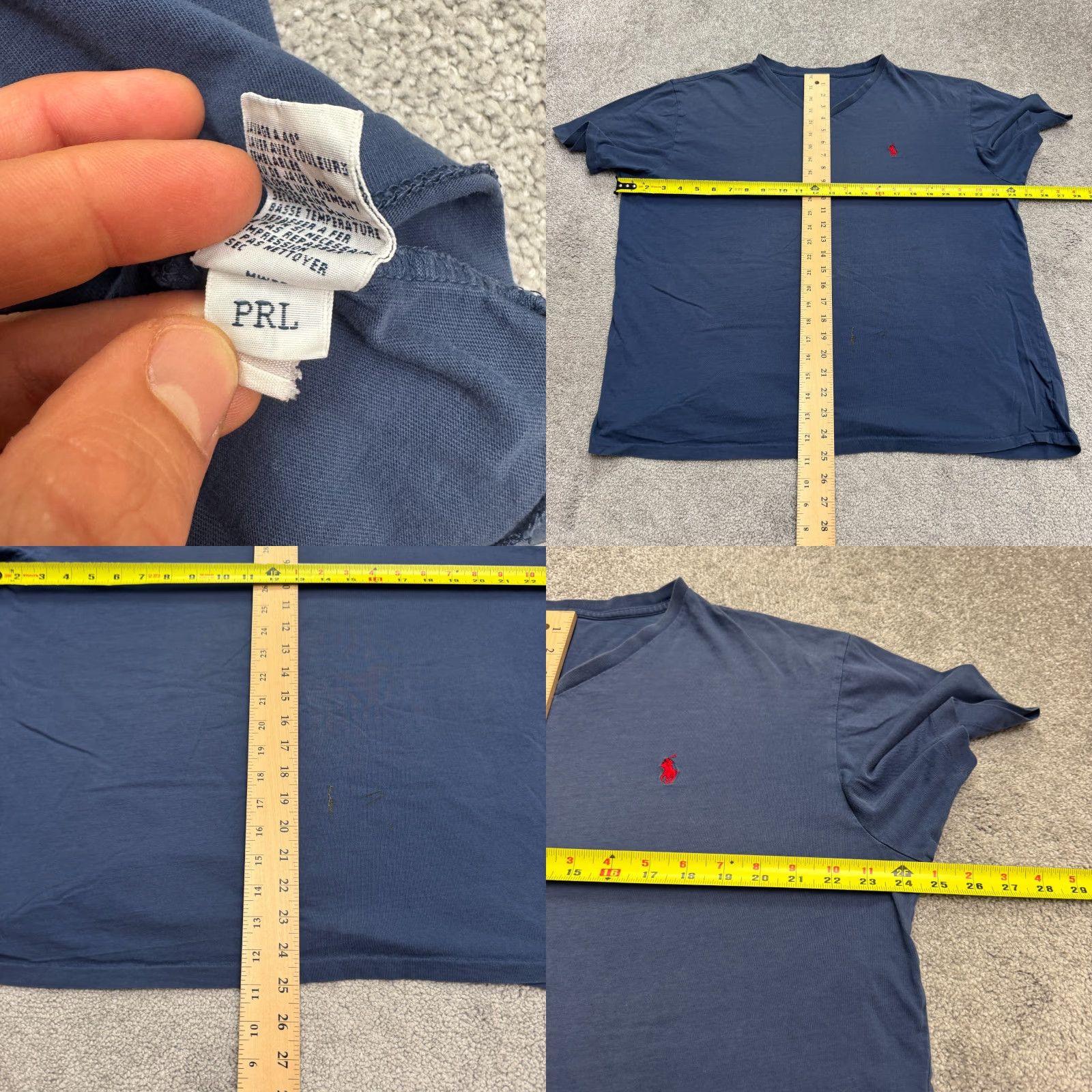 Polo Ralph Lauren VINTAGE Polo Ralph Lauren T-Shirt Mens XL Cotton Navy Blue Short Sleeve Casual Classic Size US XL / EU 56 / 4 - 8 Thumbnail