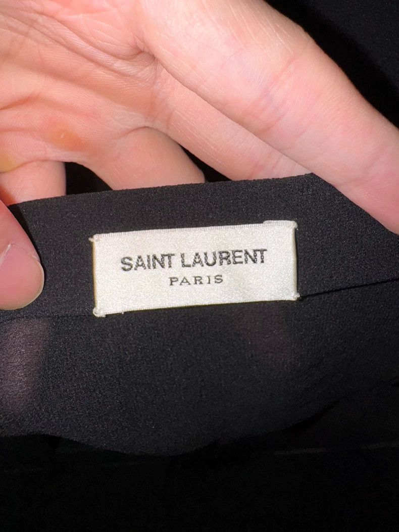 Saint Laurent Paris Saint Laurent Paris16fw bow tie silk Darth Vader shirt 250 Size S / US 4 / IT 40 - 6 Thumbnail