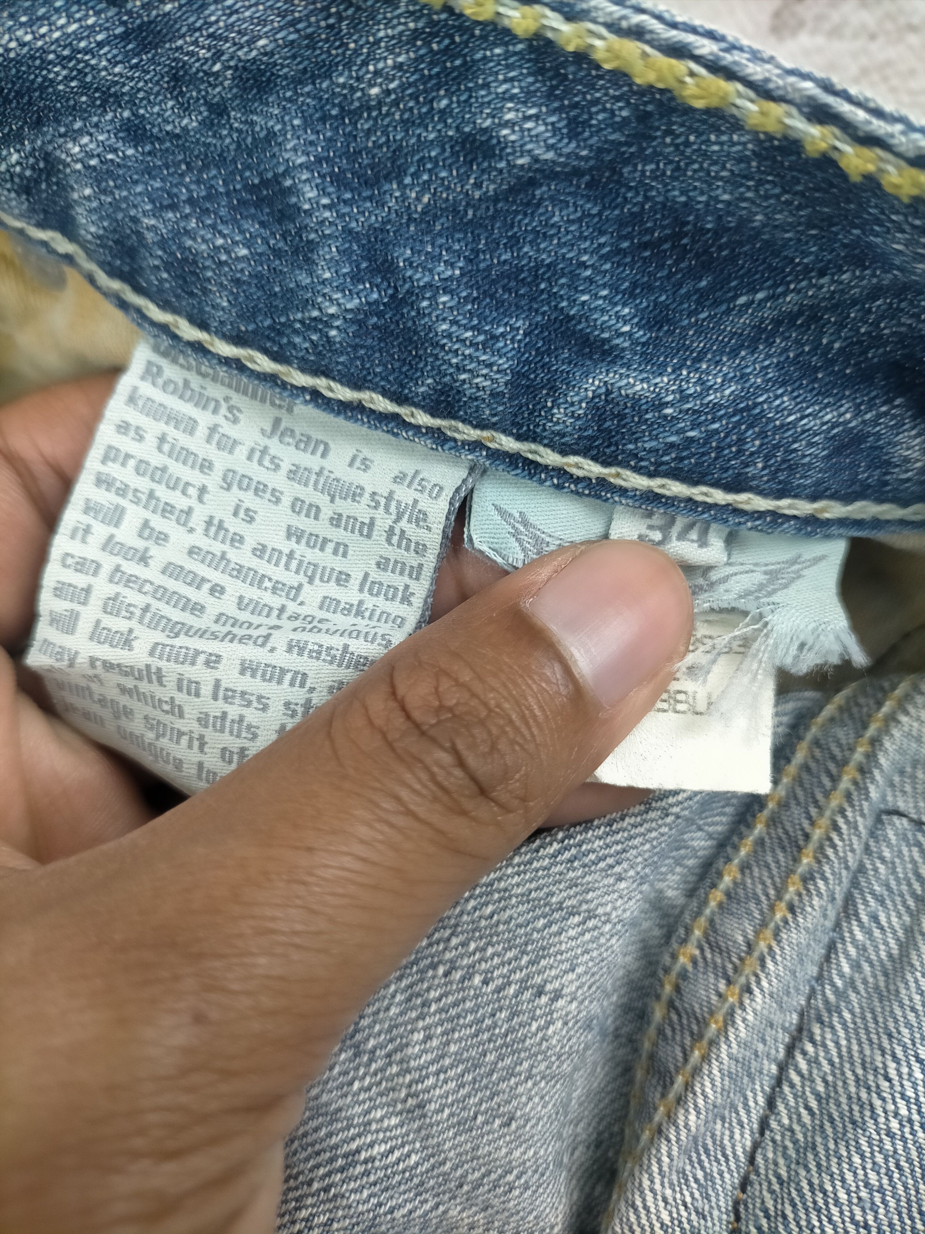 Robins Jeans 🔥Robins Jeans Wash Selvedge Denim Size US 34 / EU 50 - 9 Thumbnail
