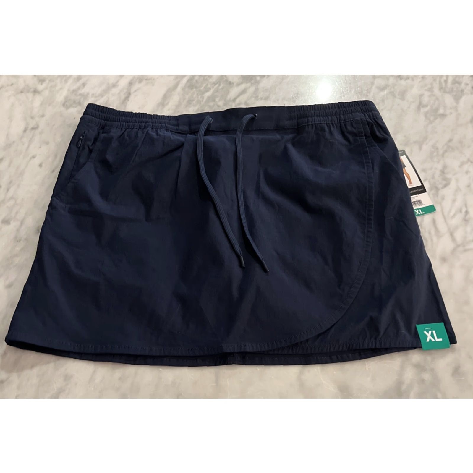 Eddie Bauer Eddie Bauer Women’s Skort XL Navy Blue Tulip Hem Casual Travel Short Stretch Spring Summer Size 40" / US 18 - 2 Thumbnail