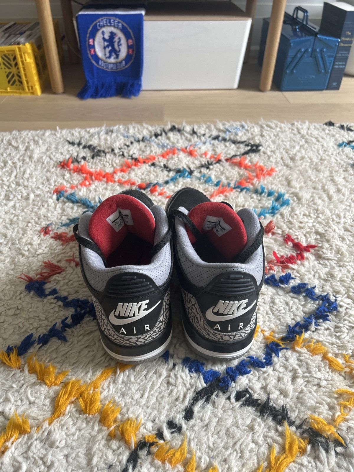 Jordan Brand Air Jordan 3 Black Cement 11.5US Size US 11.5 / EU 44-45 - 3 Thumbnail