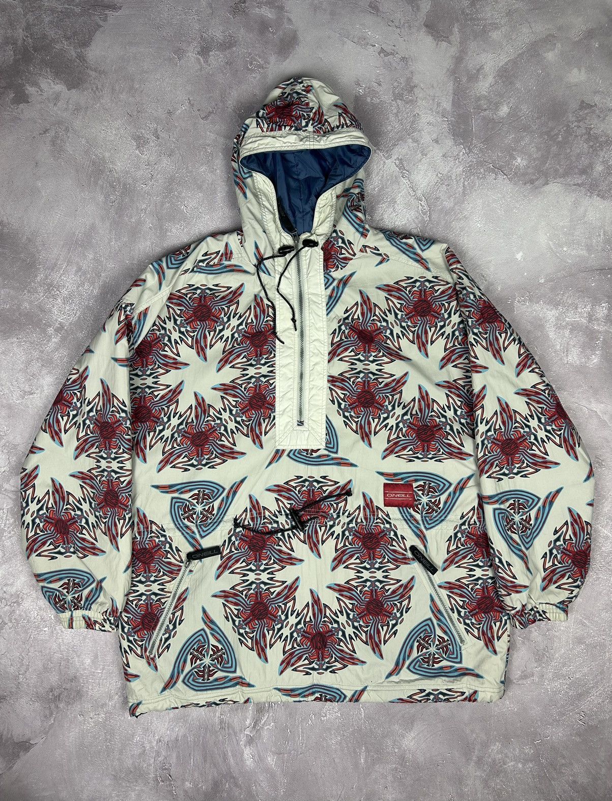 O'Neill × Vintage Oneil Vintage Big Logo 1/4 Zip Jacket Anorak Size L RARE 90s Size US L / EU 52-54 / 3 - 1 Thumbnail