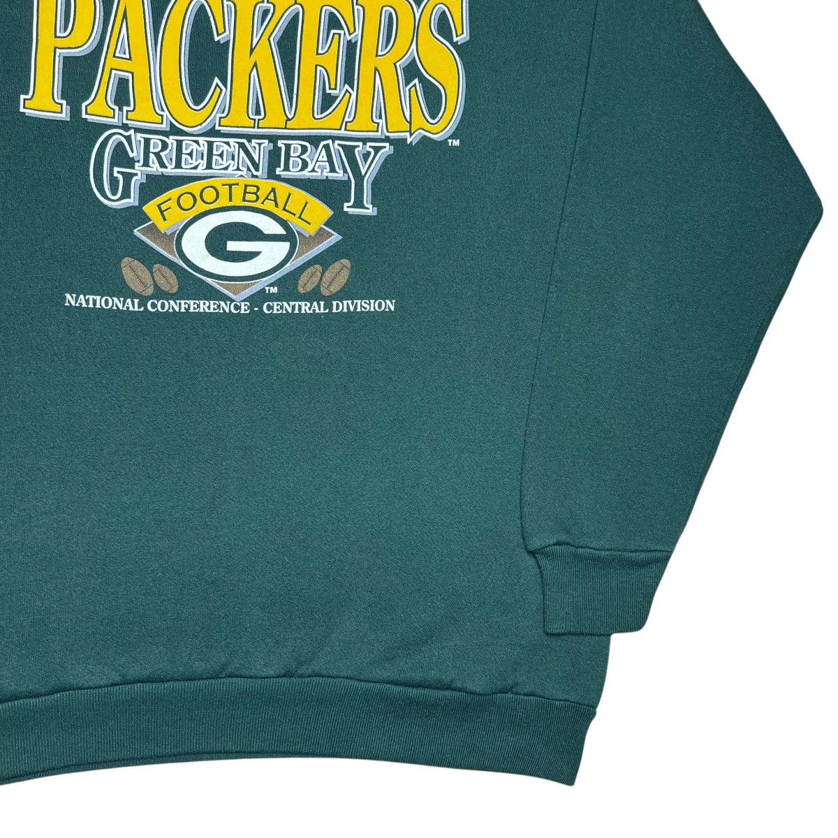 NFL Vtg 1990s NFL Green Bay Packers Trench Spell Out Sweatshirt Size US L / EU 52-54 / 3 - 16 Thumbnail