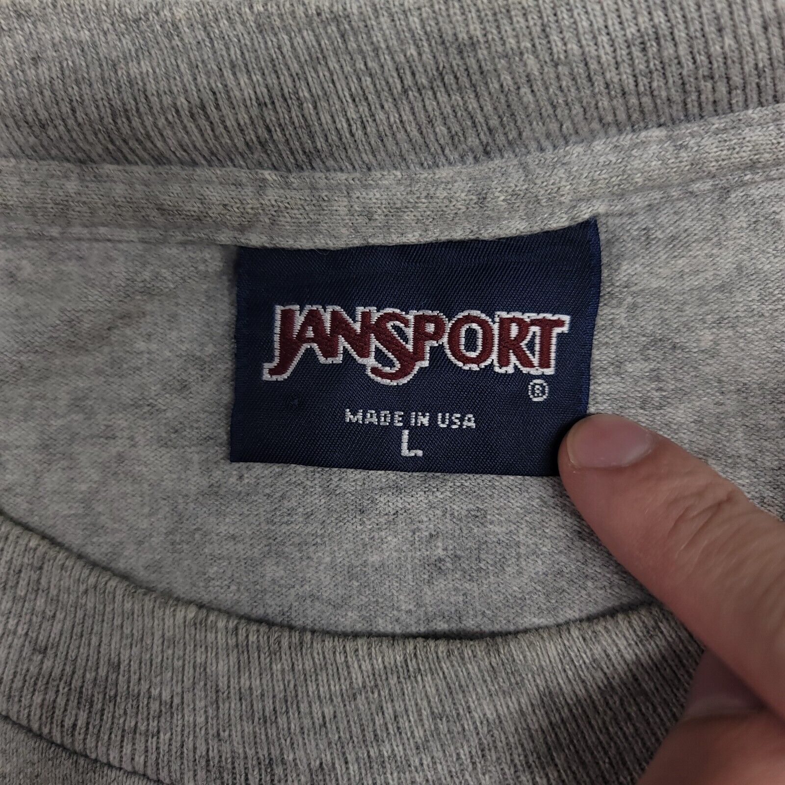 Jansport Jansport Casual Long Sleeve Sweatshirt Men Size Large L Gray Size US L / EU 52-54 / 3 - 4 Thumbnail