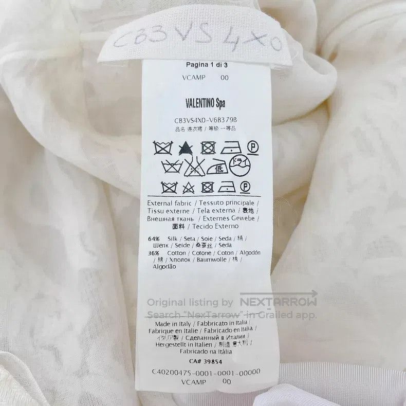 Valentino Valentino White dark vein jacquard dress Size S / US 4 / IT 40 - 7 Thumbnail