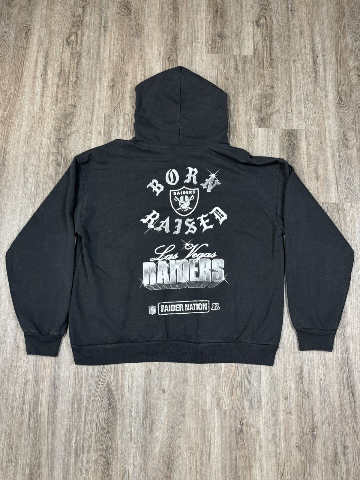 Born X Raised × NFL Born X Raised NFL Las Vegas Raiders Black Hoodie Size 2XL Size US XXL / EU 58 / 5 - 5 Thumbnail