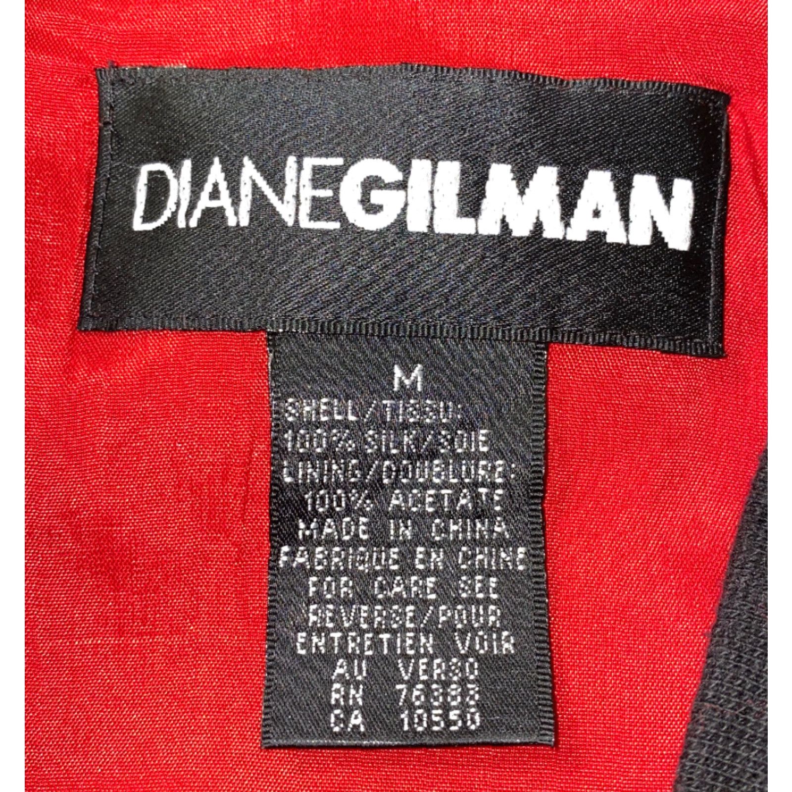 Vintage VINTAGE Diane Gilman Womens Silk Red Full Zip Jacket M Size Size M / US 6-8 / IT 42-44 - 6 Thumbnail