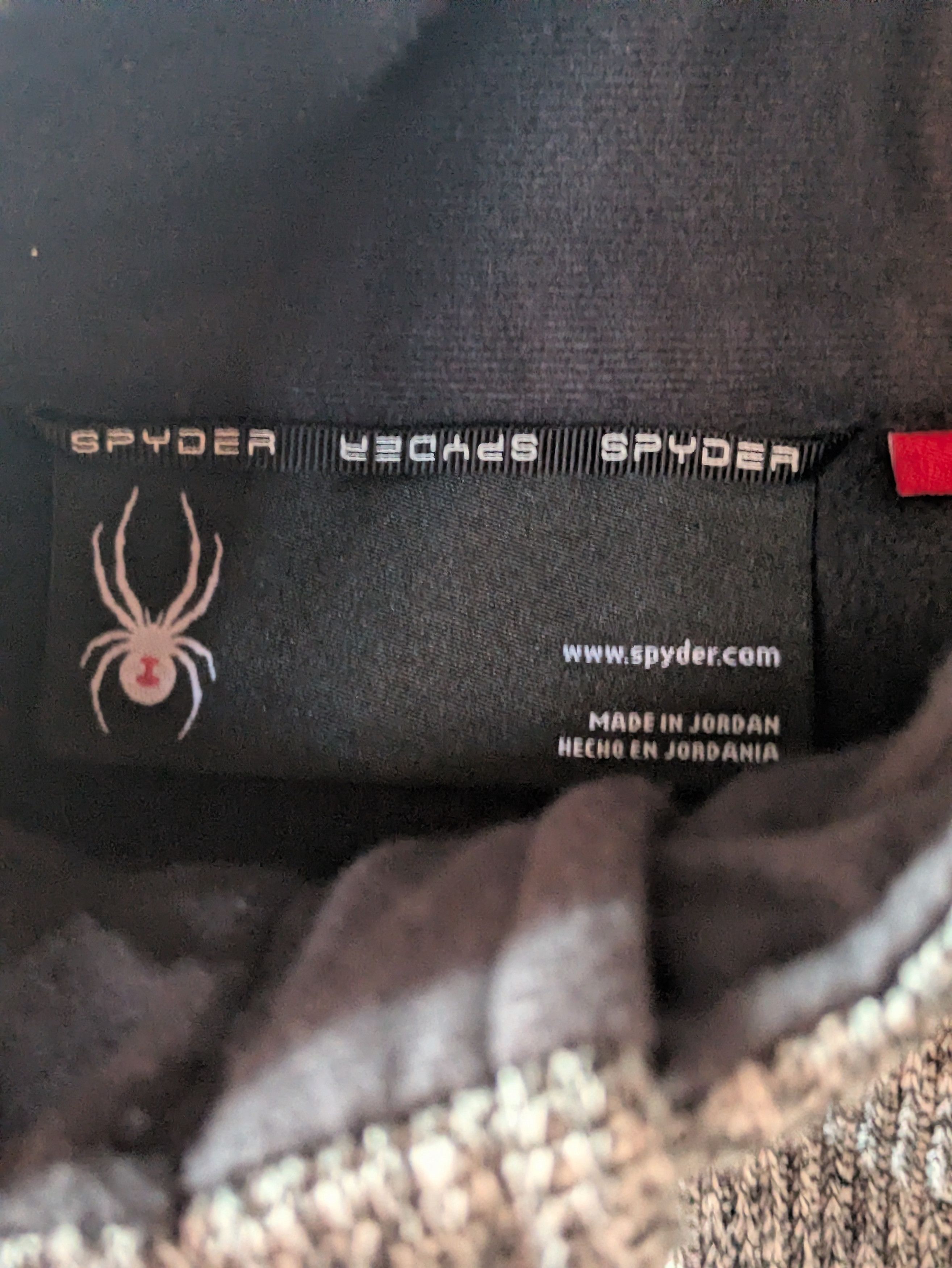 Spyder Spyder Gray and Black Quarter Zip Size US L / EU 52-54 / 3 - 5 Thumbnail