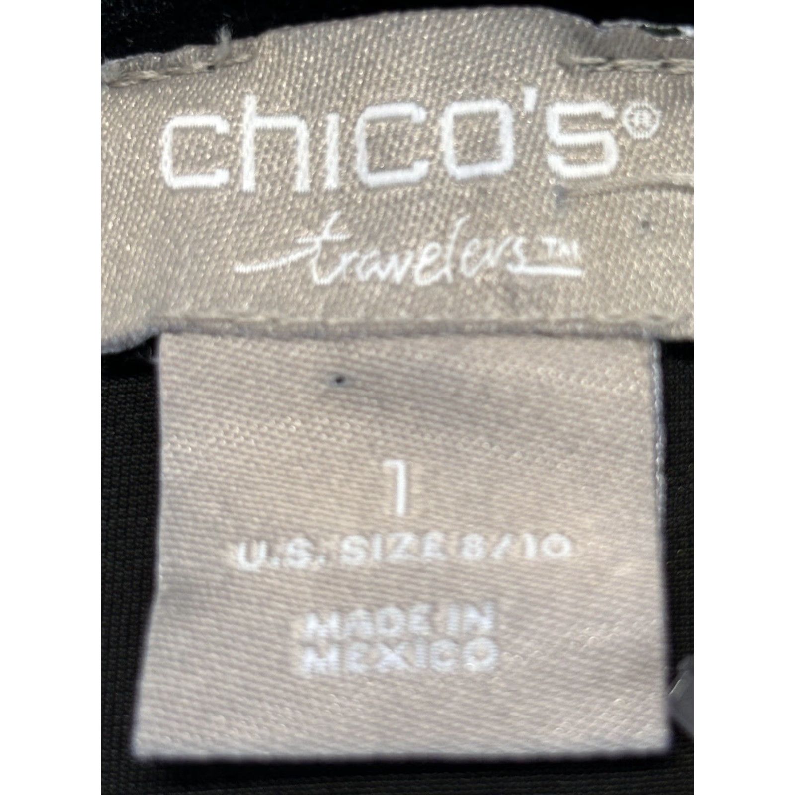 Vintage Chicos Travelers Velvet Velour Tank Top Sz 1 US 8 10 Black Sleeveless NEW! Size M / US 6-8 / IT 42-44 - 6 Thumbnail
