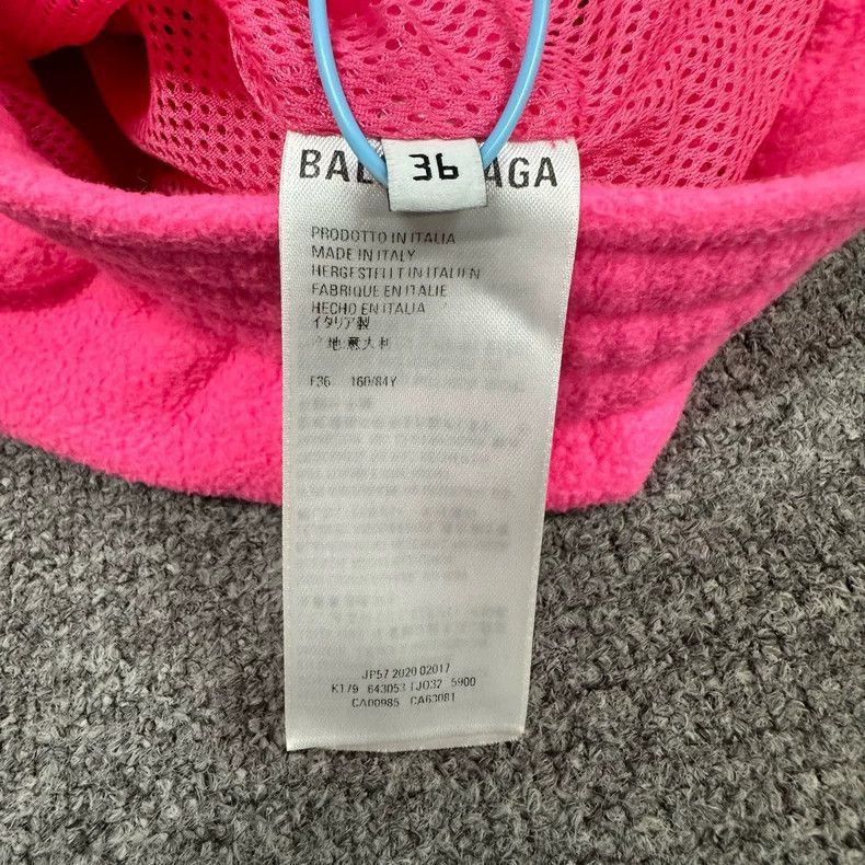 Balenciaga balenciaga pink fleece zip Size US M / EU 48-50 / 2 - 8 Thumbnail
