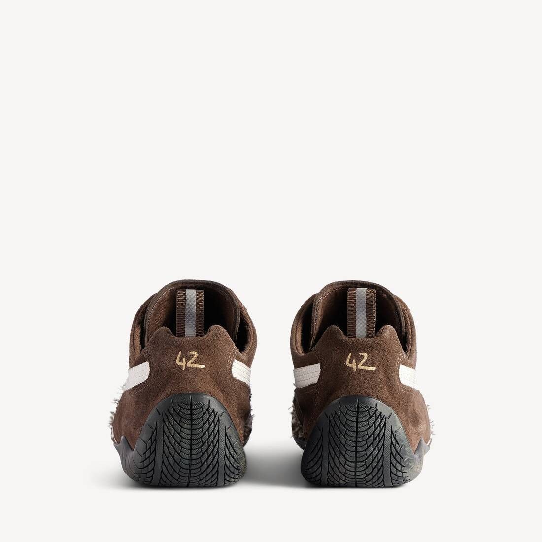 Balenciaga × Puma o1w1db10326 Speedcat Suede Sneakers in Brown/White Size US 12 / EU 45 - 5 Thumbnail
