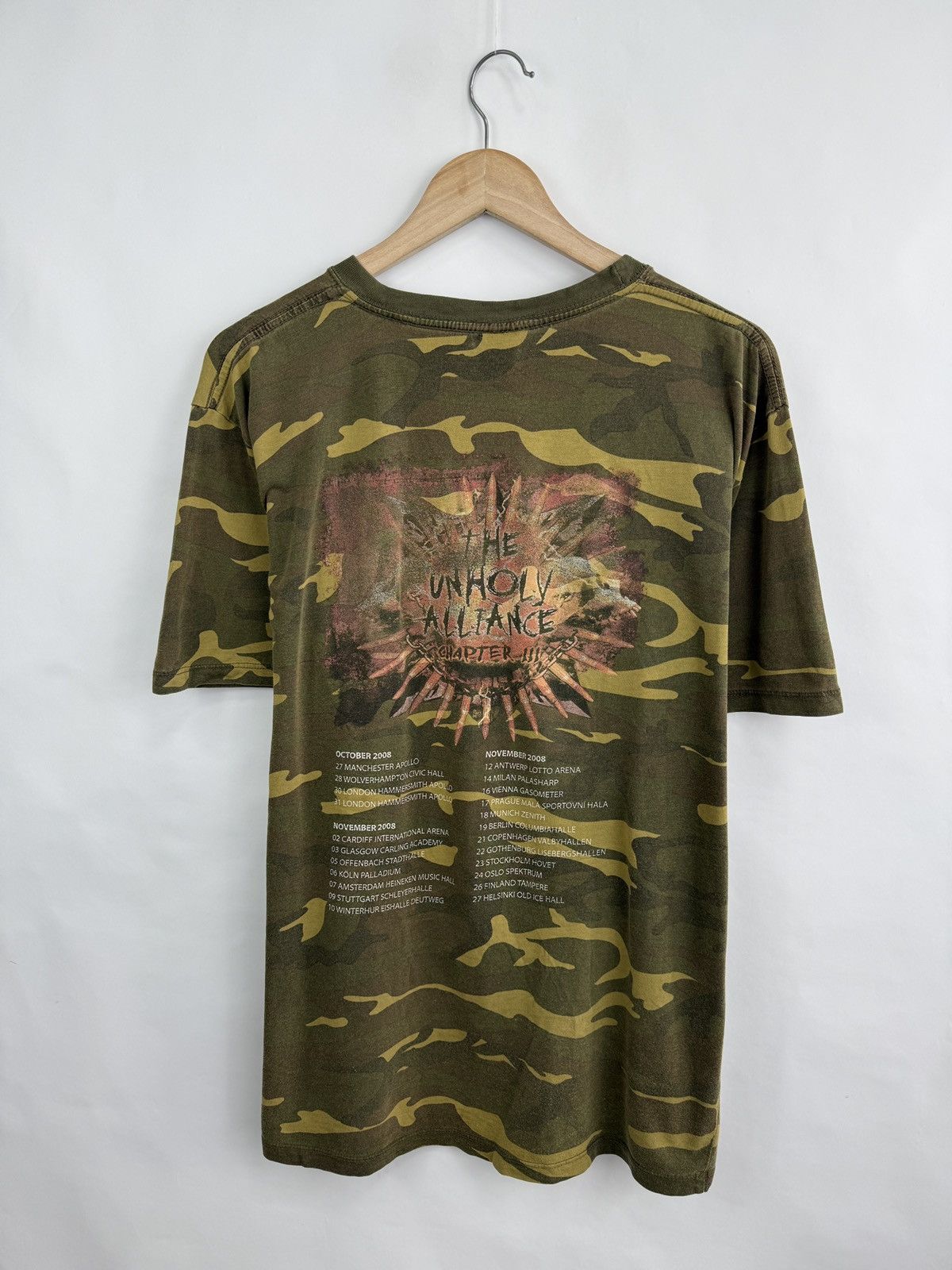 Slayer 🇺🇸 Vintage Slayer The Unholy Alliance Tour Chapter III 2008 Size US XL / EU 56 / 4 - 7 Thumbnail