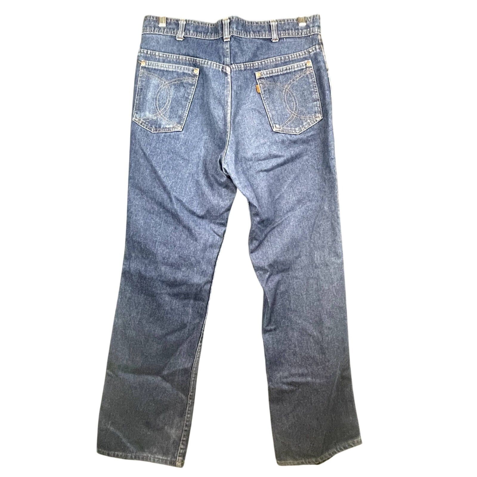Levi's × Vintage 70s LEVI'S Orange Tab "Skosh More Room" Mens jeans 33x31 Size US 33 - 4 Thumbnail