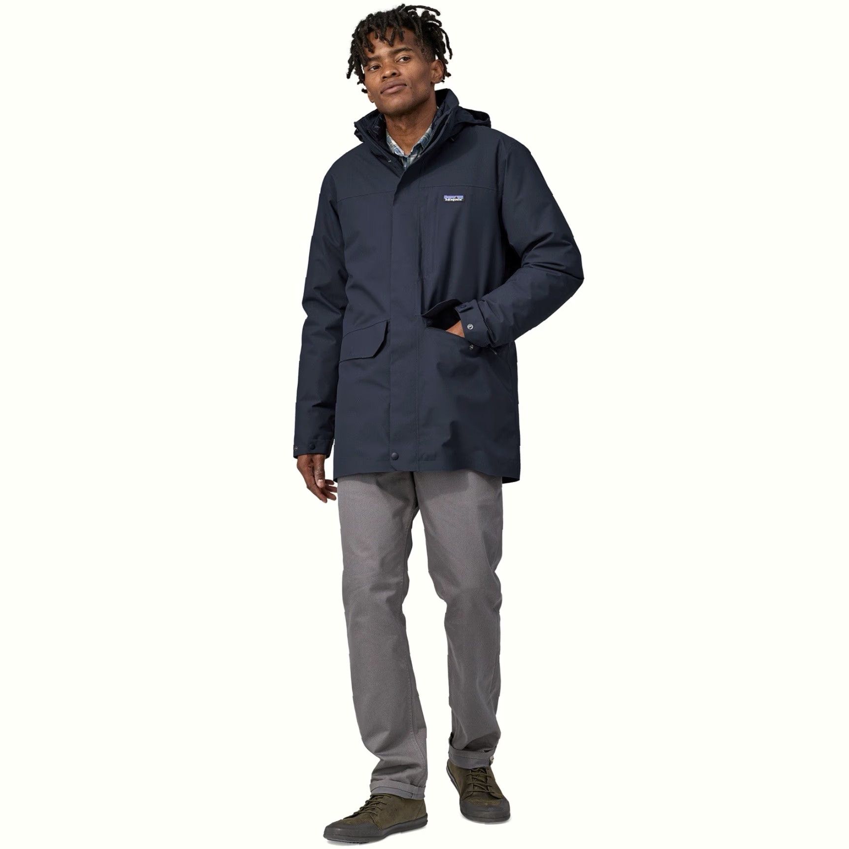 Patagonia Patagonia Parka Jacket H2NO Rain 3-in-1 Puffer Tres 3-in-1 Parka Jacket Size L Mens Dark Blue न Size US L / EU 52-54 / 3 - 3 Thumbnail