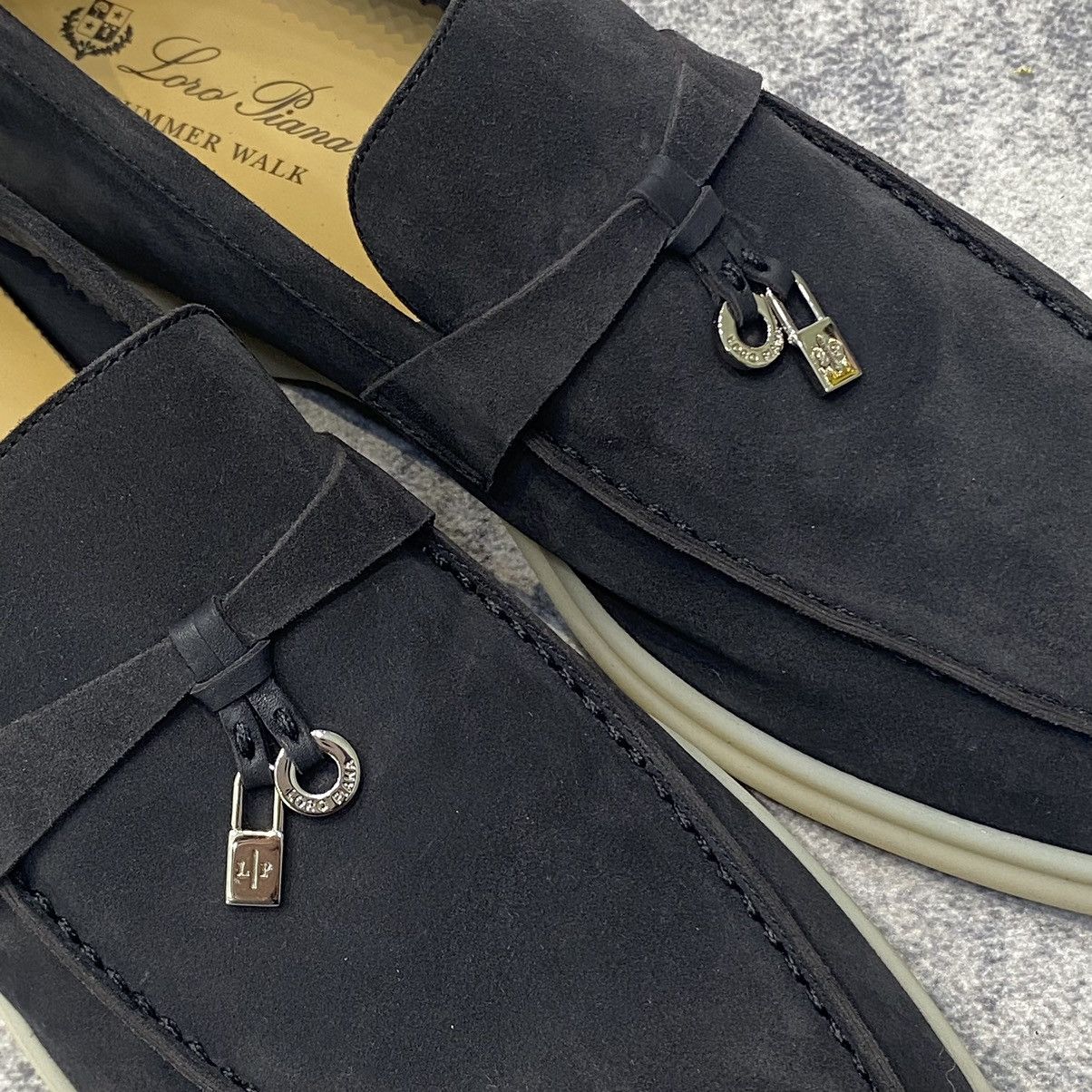 Loro Piana Loro Piana Summer Charms Walk 13 Suede Argo Blue Melange Size US 9 / EU 42 - 7 Thumbnail