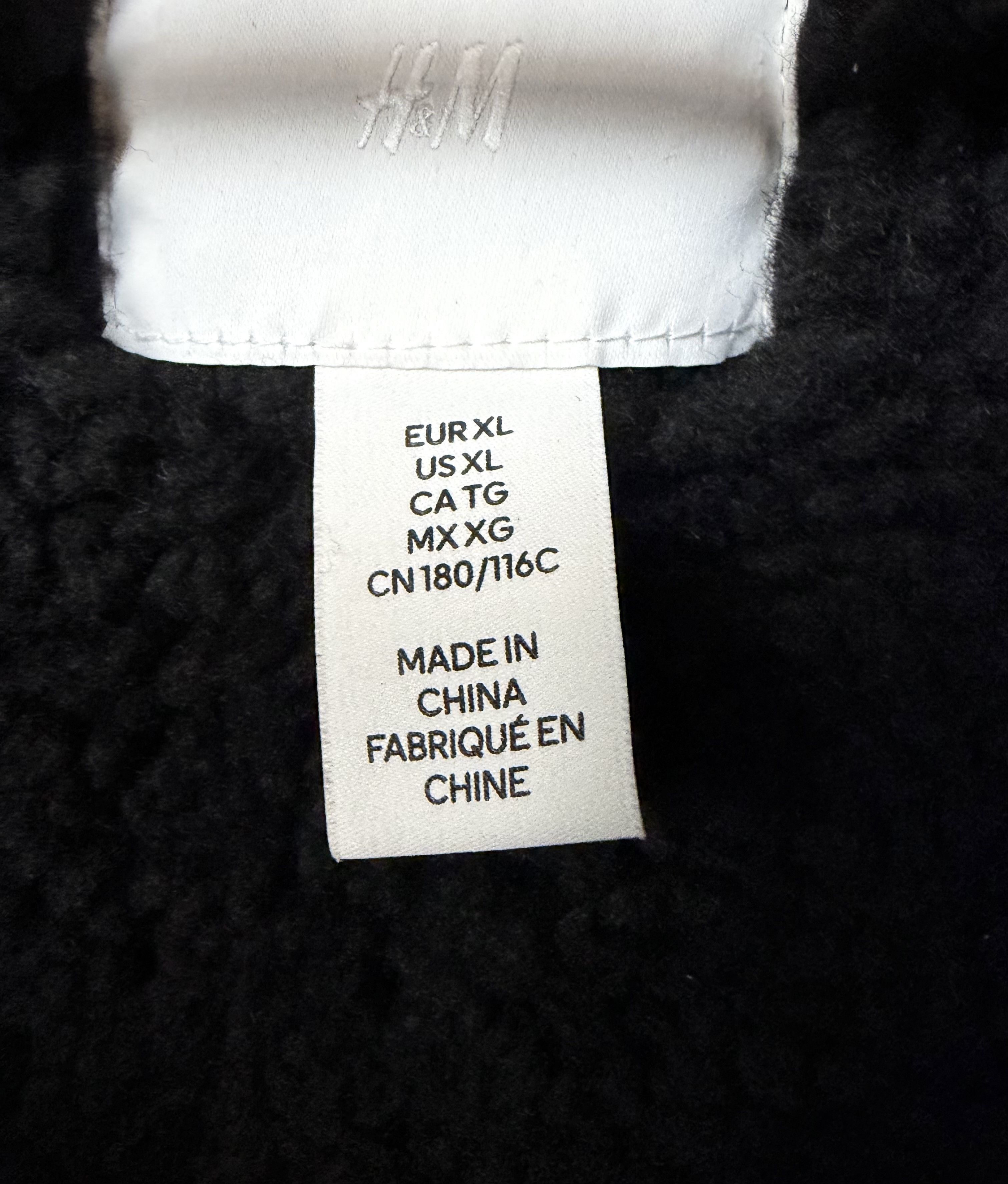 H&M H&M black shearling bomber jacket Size US XL / EU 56 / 4 - 3 Thumbnail