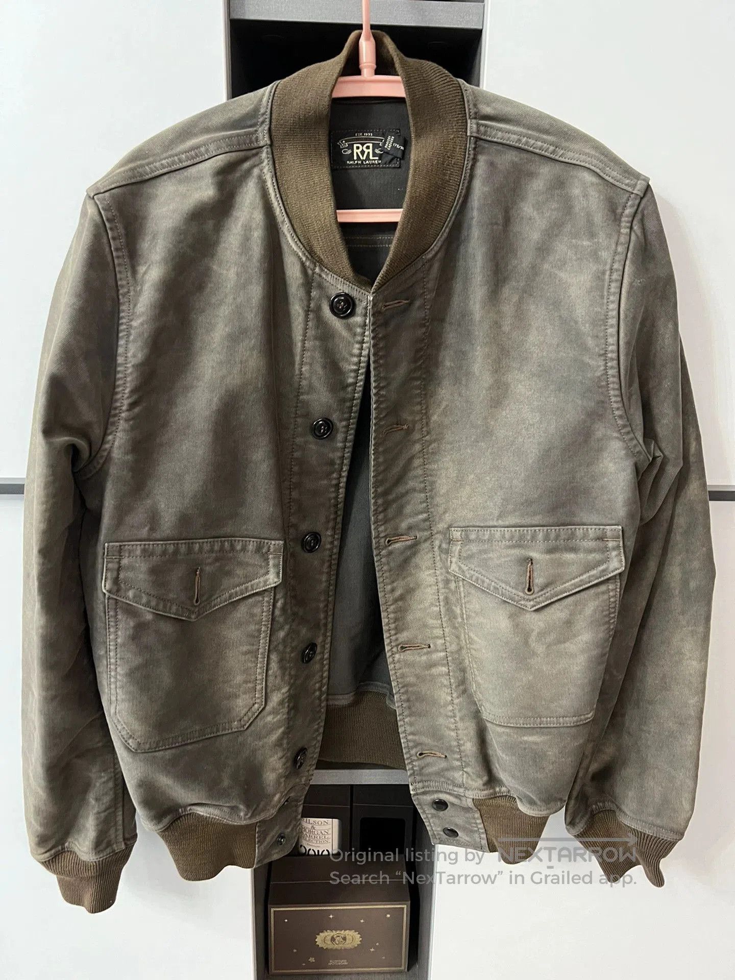 RRL Ralph Lauren vintage rrl baseball jacket in gray. Size US M / EU 48-50 / 2 - 1 Thumbnail