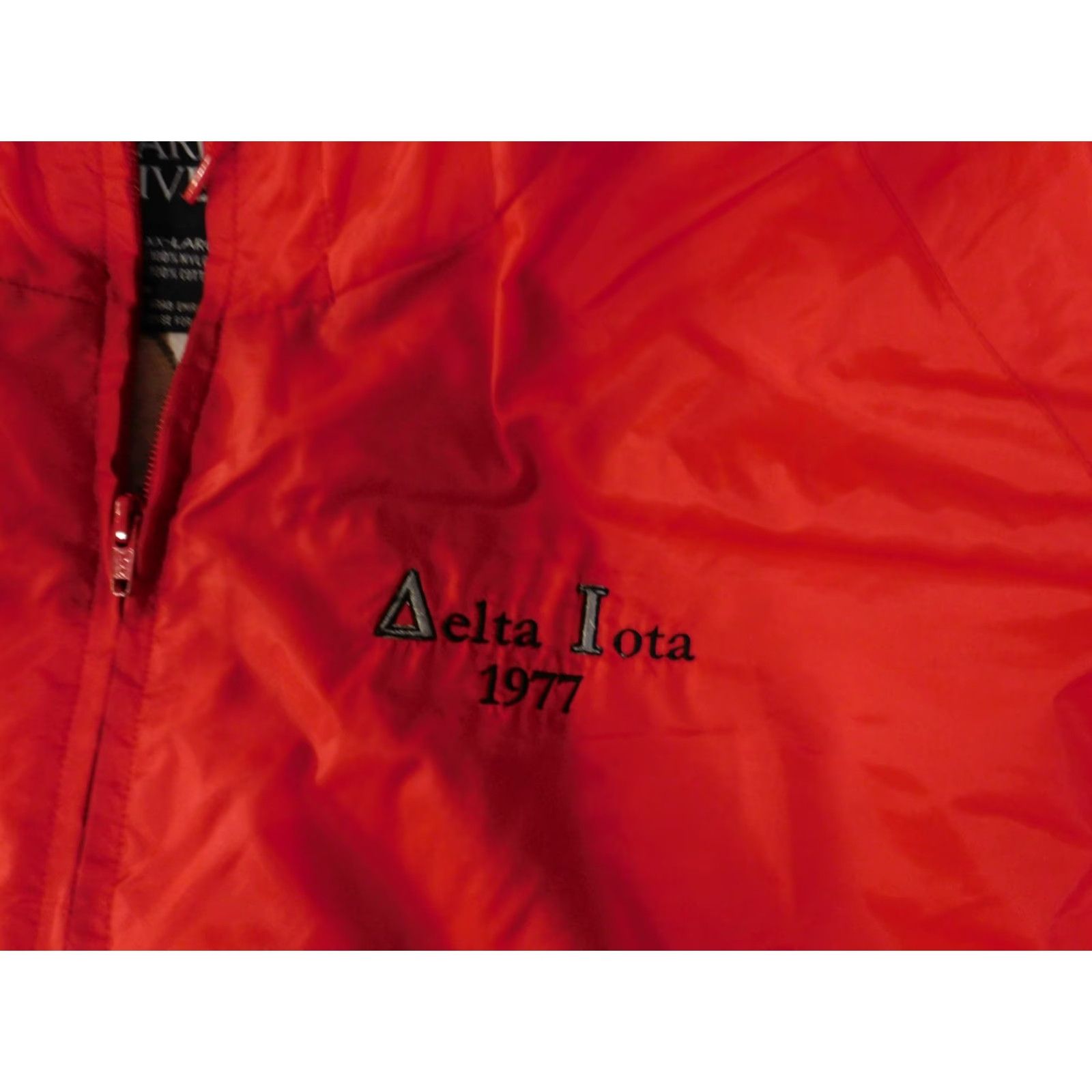 Delta VINTAGE Charles River Jacket Mens 2XL Red Delta Iota Kappa Psi FAMU Pullover 90s Size US XXL / EU 58 / 5 - 7 Thumbnail