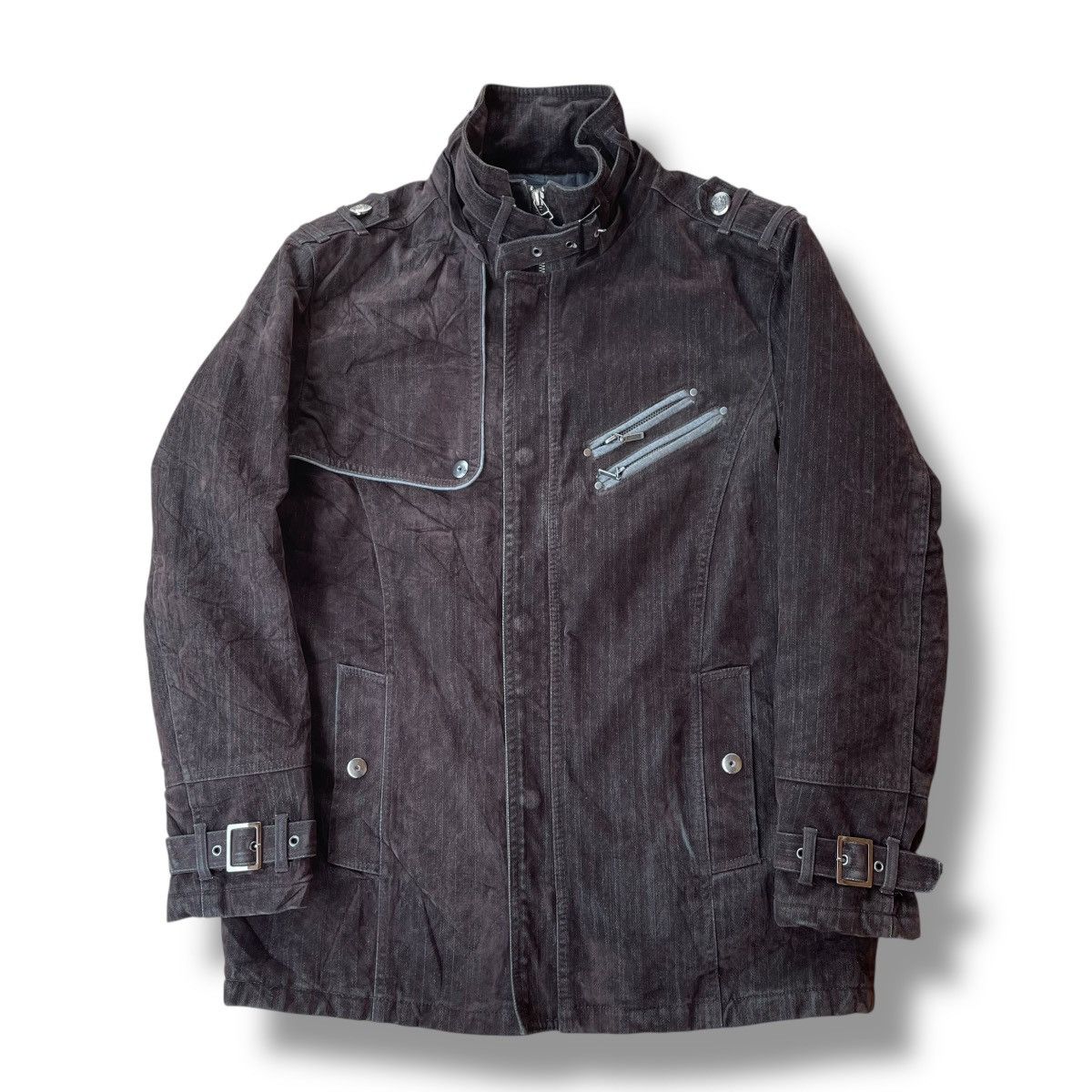 If Six Was Nine 🇯🇵 ROUSHATTE BUTTON UP FULL ZIP CORDUROY PUNK GOTHIC JACKET Size US L / EU 52-54 / 3 - 1 Thumbnail
