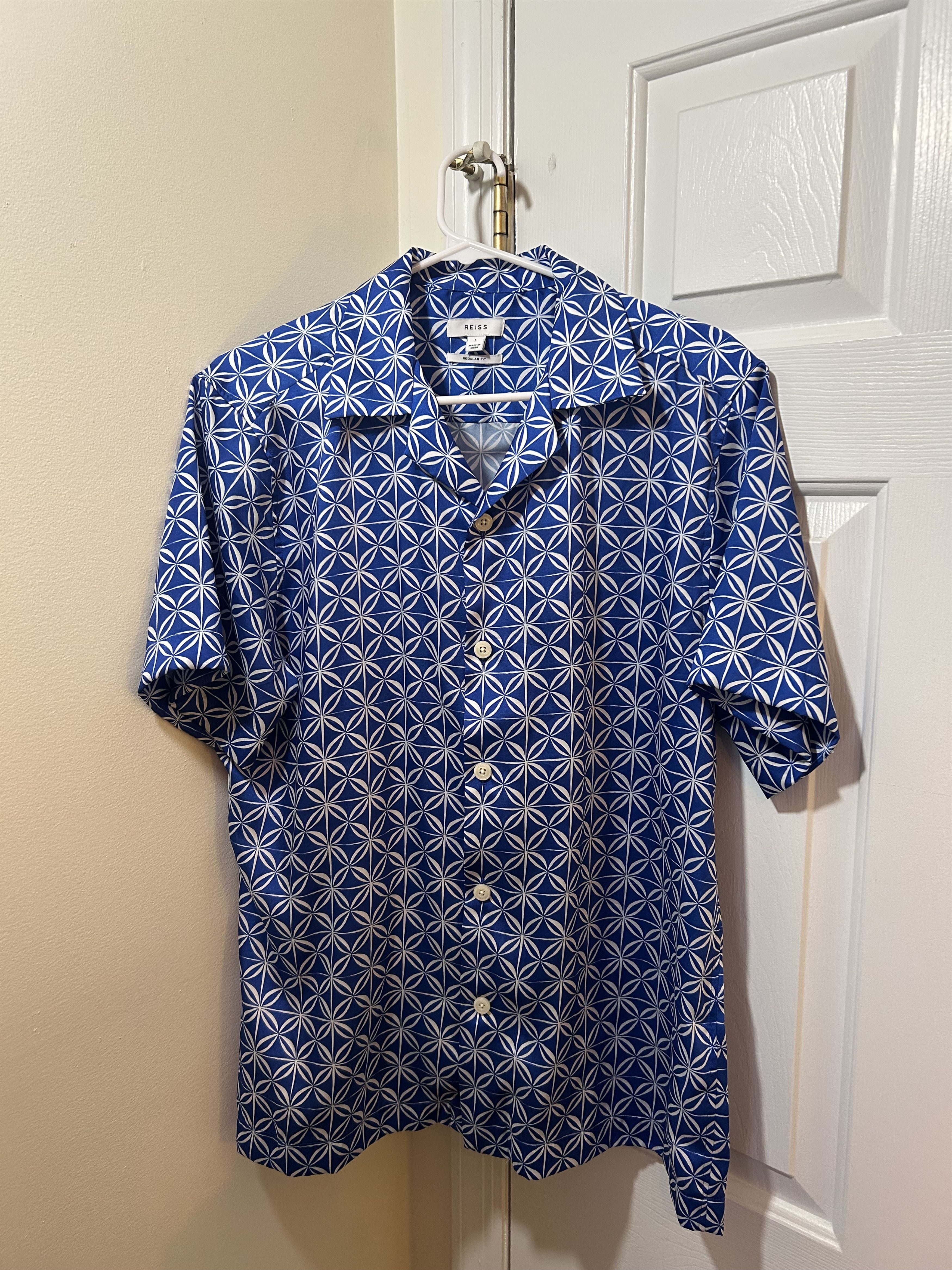 Reiss Button Up Short Sleeve Shirt