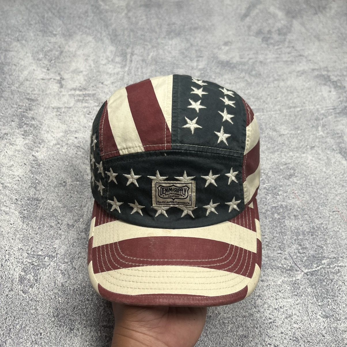 Denim & Supply Ralph Lauren State Flag Five Panel Denim & Supply Ralph Lauren Size ONE SIZE - 7 Thumbnail