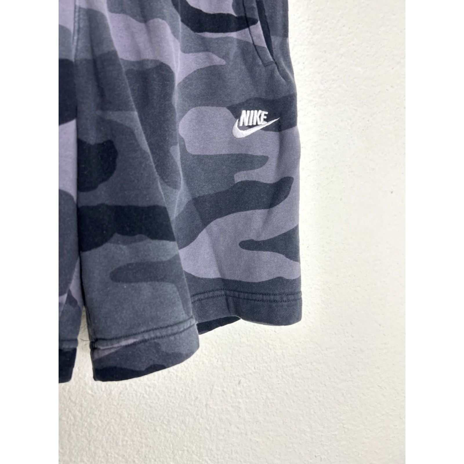Nike Nike Sportswear NSW Men’s Club Fleece Gray Camouflage Shorts S Size US 29 - 4 Thumbnail