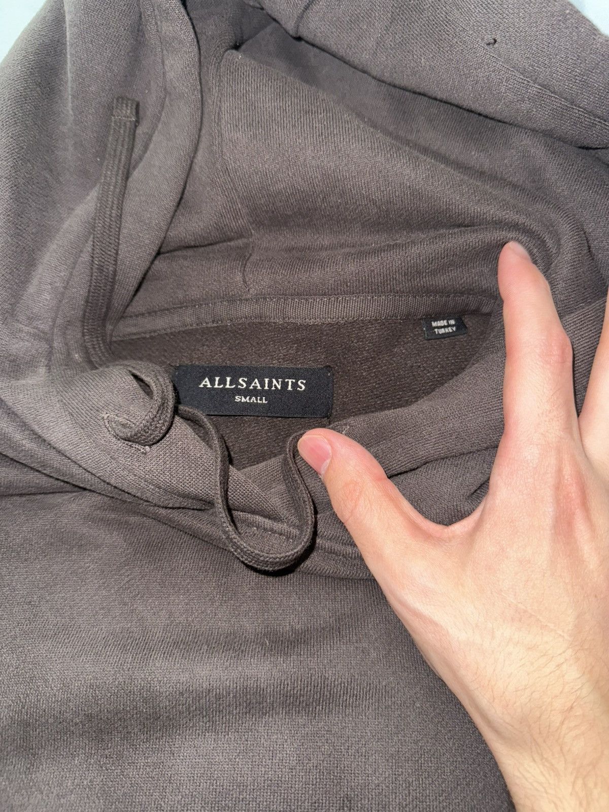 Allsaints All Saints Khaki Hoodie Size US S / EU 44-46 / 1 - 2 Thumbnail