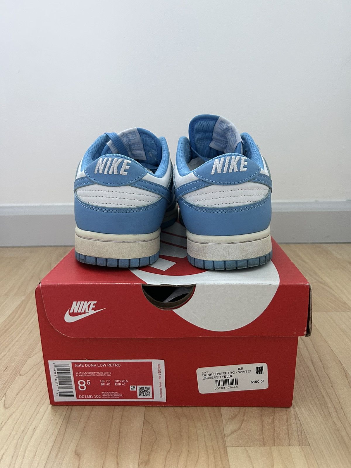 Nike NIKE DUNK LOW UNC (2021) Size US 8.5 / EU 41-42 - 6 Thumbnail