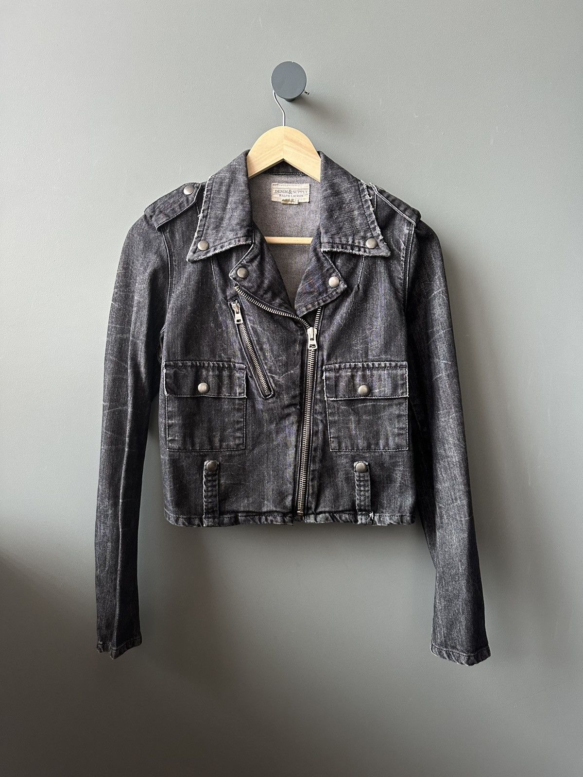 Denim & Supply Ralph Lauren Denim & Supply Ralph Lauren Denim Moto Biker Jacket Size S Size S / US 4 / IT 40 - 1 Thumbnail