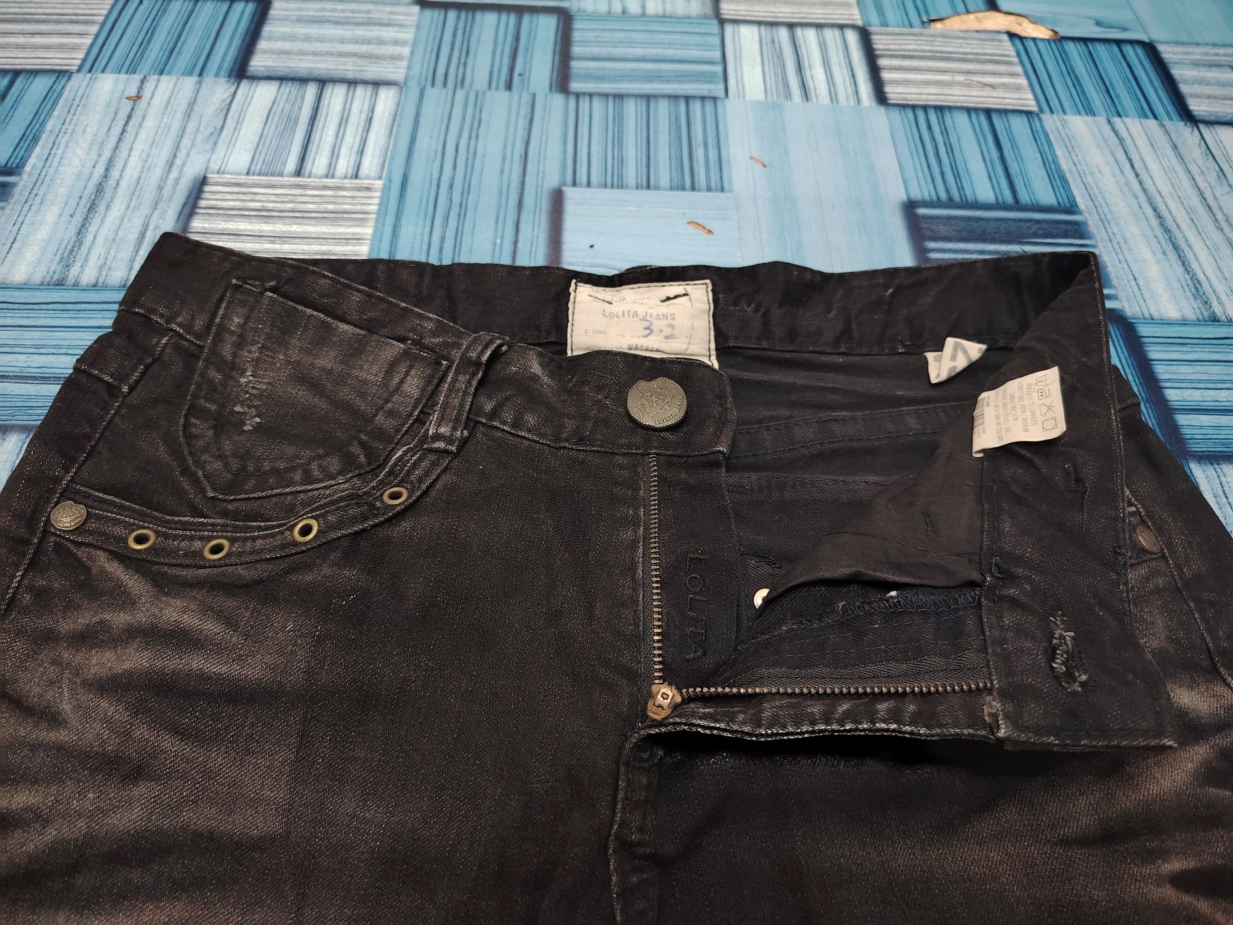If Six Was Nine Japanese Lolita Jeans Flare Jeans Distressed Size US 31 - 6 Thumbnail