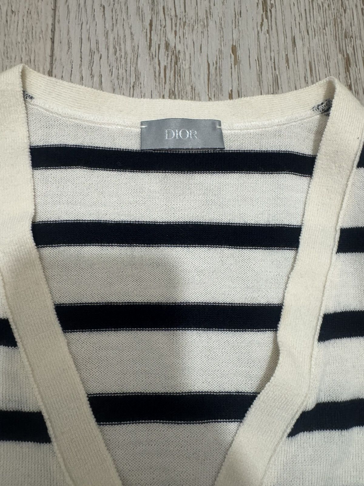 Dior Striped Christian Dior cardigan Size S / US 4 / IT 40 - 3 Thumbnail