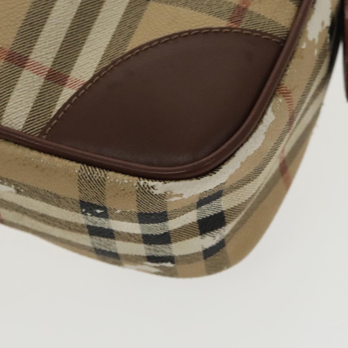 Burberry Burberry Nova Check Hand Bag Pvc Beige Gold Size ONE SIZE - 9 Thumbnail