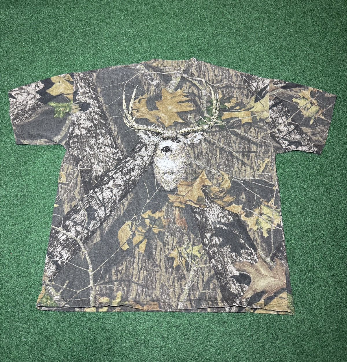 Mossy Oaks Y2K Mossy Oak Camo Pocket Tee Baggy Hip Hop Skater T Shirt Size US L / EU 52-54 / 3 - 4 Thumbnail