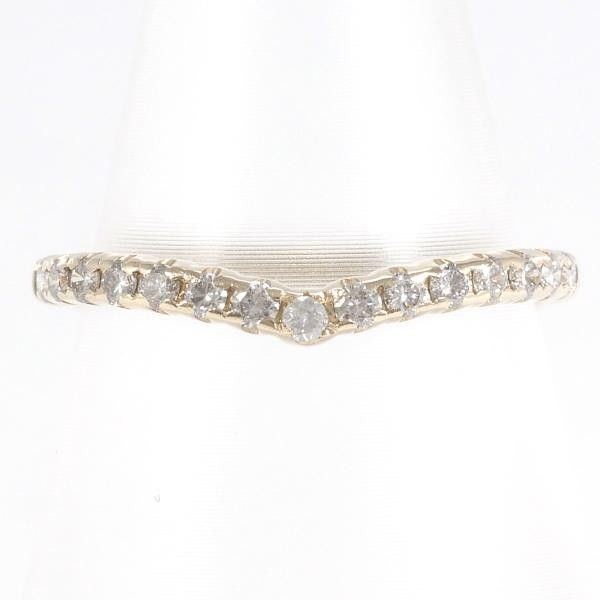 Other Other K10 Yellow Gold Diamond Ring 7.5 Metal Ring in Great Condition Size ONE SIZE - 1 Thumbnail