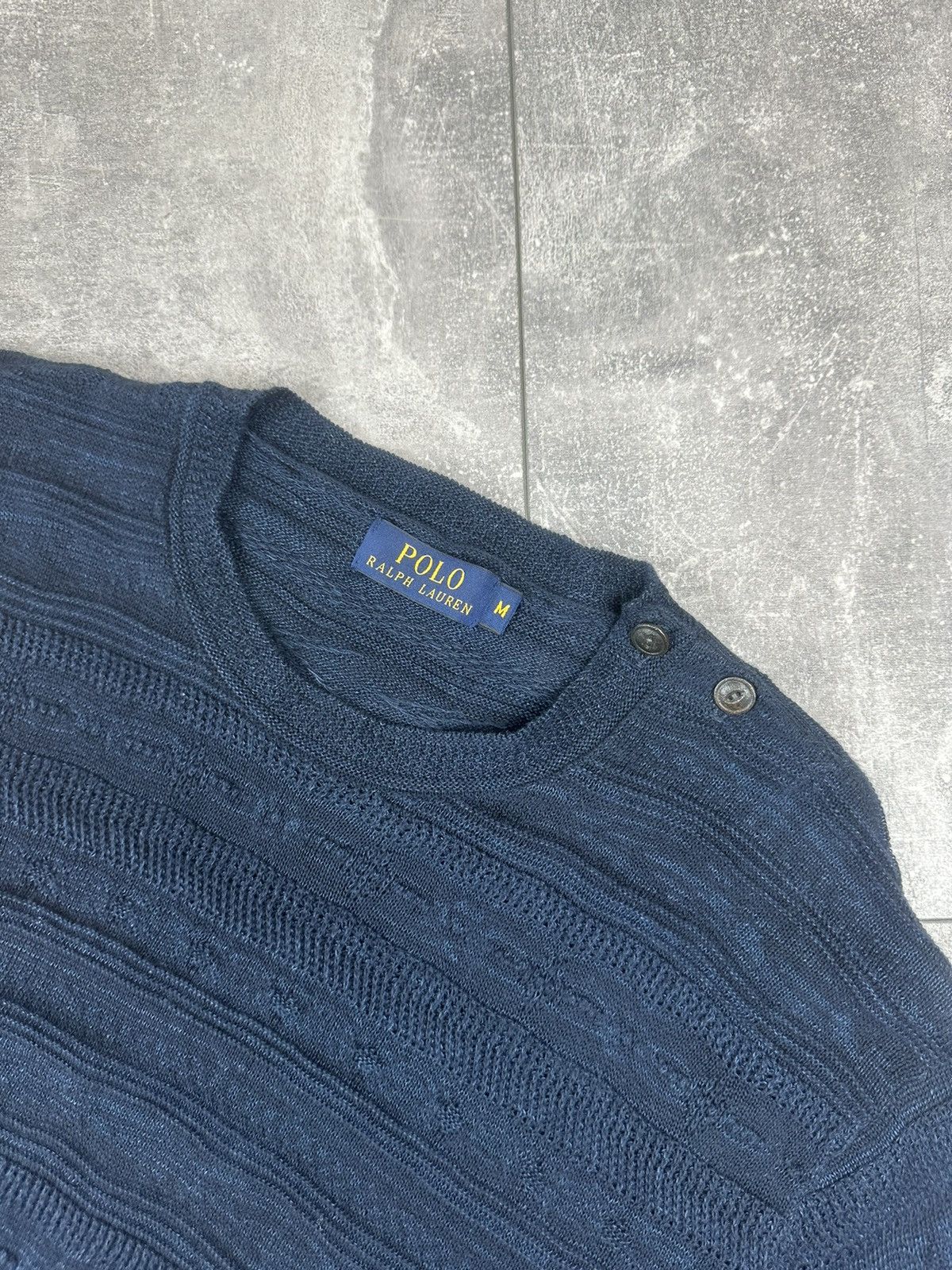 Polo Ralph Lauren Polo Ralph Lauren Sweater Textured Knitting Line/Cotton Size US M / EU 48-50 / 2 - 3 Thumbnail