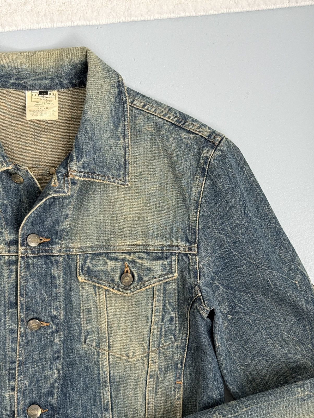 Just Cavalli ⚡SENDOFFER⚡Just Cavalli Roberto Cavalli Denim Trucker Jacket Size US M / EU 48-50 / 2 - 7 Thumbnail