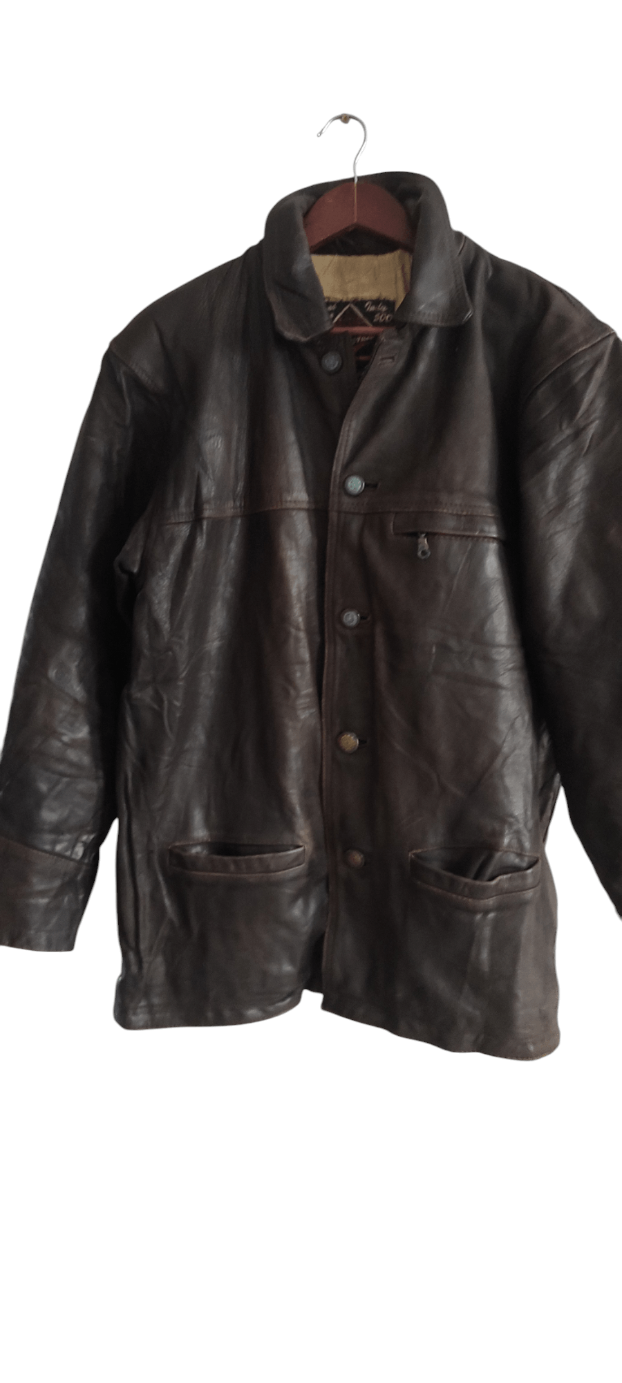 Brando US Navy Classic Motorcycle Biker Real Leather Jacket