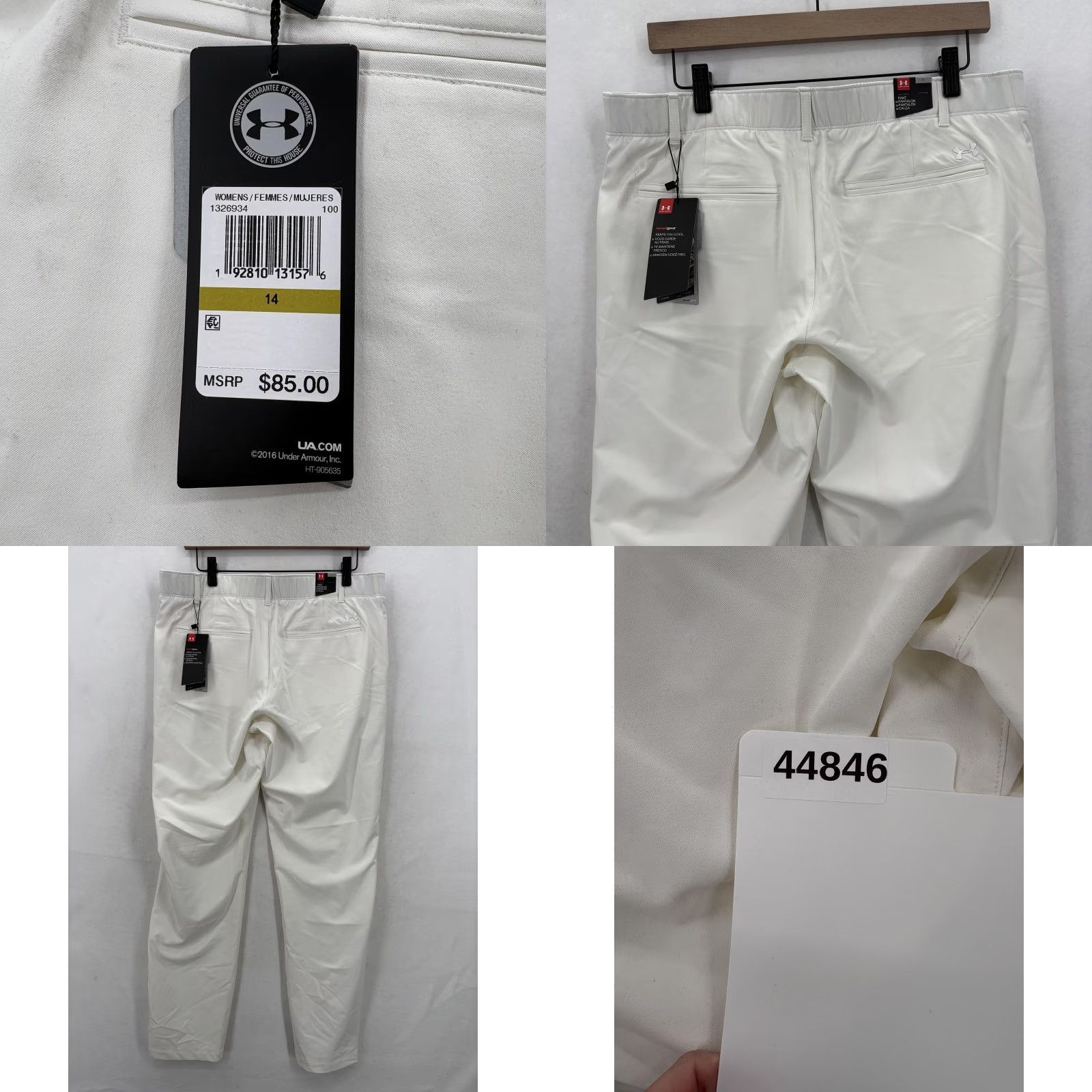 Under Armour Under Armour Pants Womens 14 White HeatGear Golf Trousers Stretch Sport Travel Size 36" / US 14 / IT 50 - 10 Thumbnail