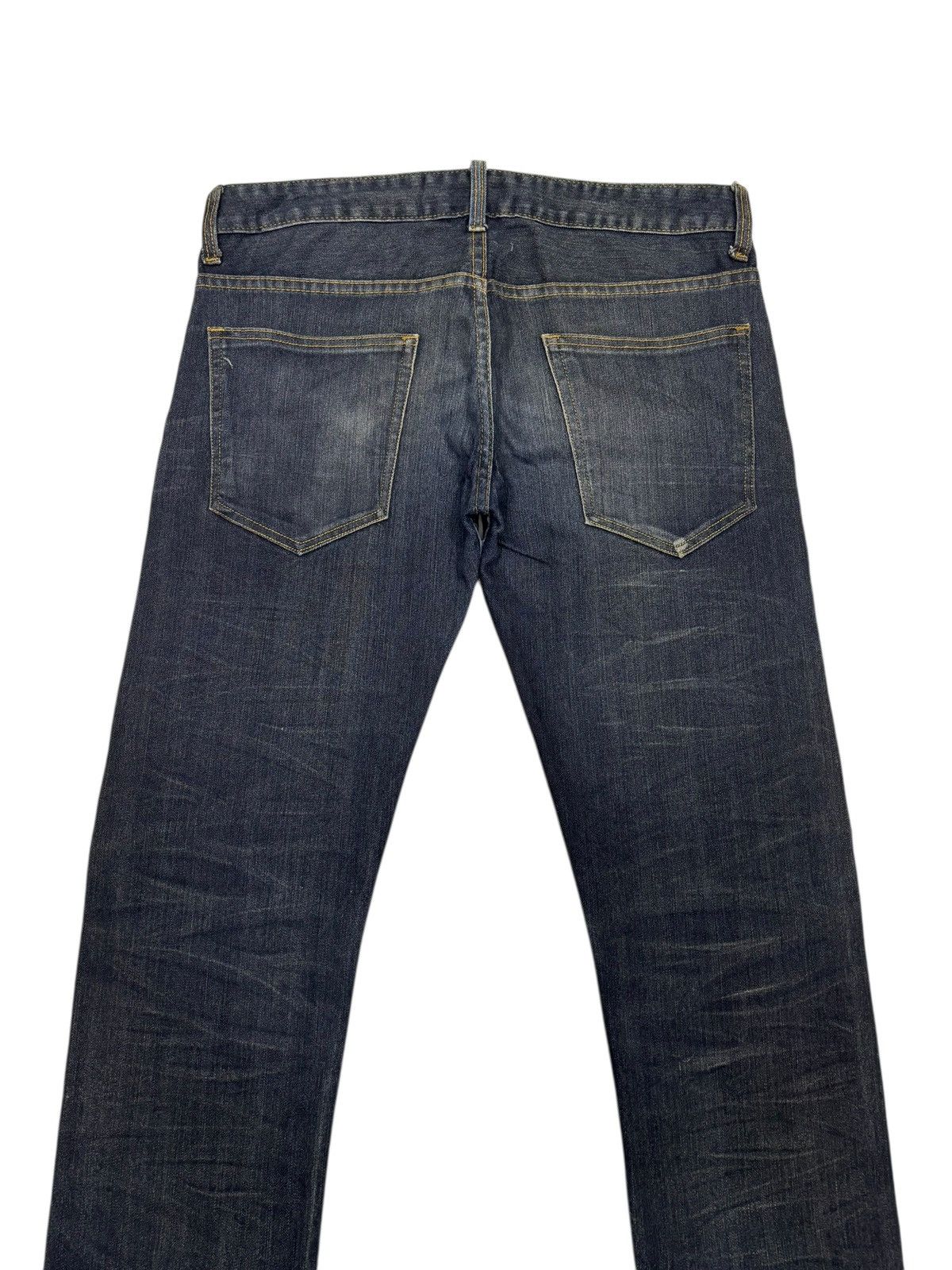Kapital KUI Grunge Distressed Denim Jeans Straight Leg Fit Size US 34 / EU 50 - 6 Thumbnail