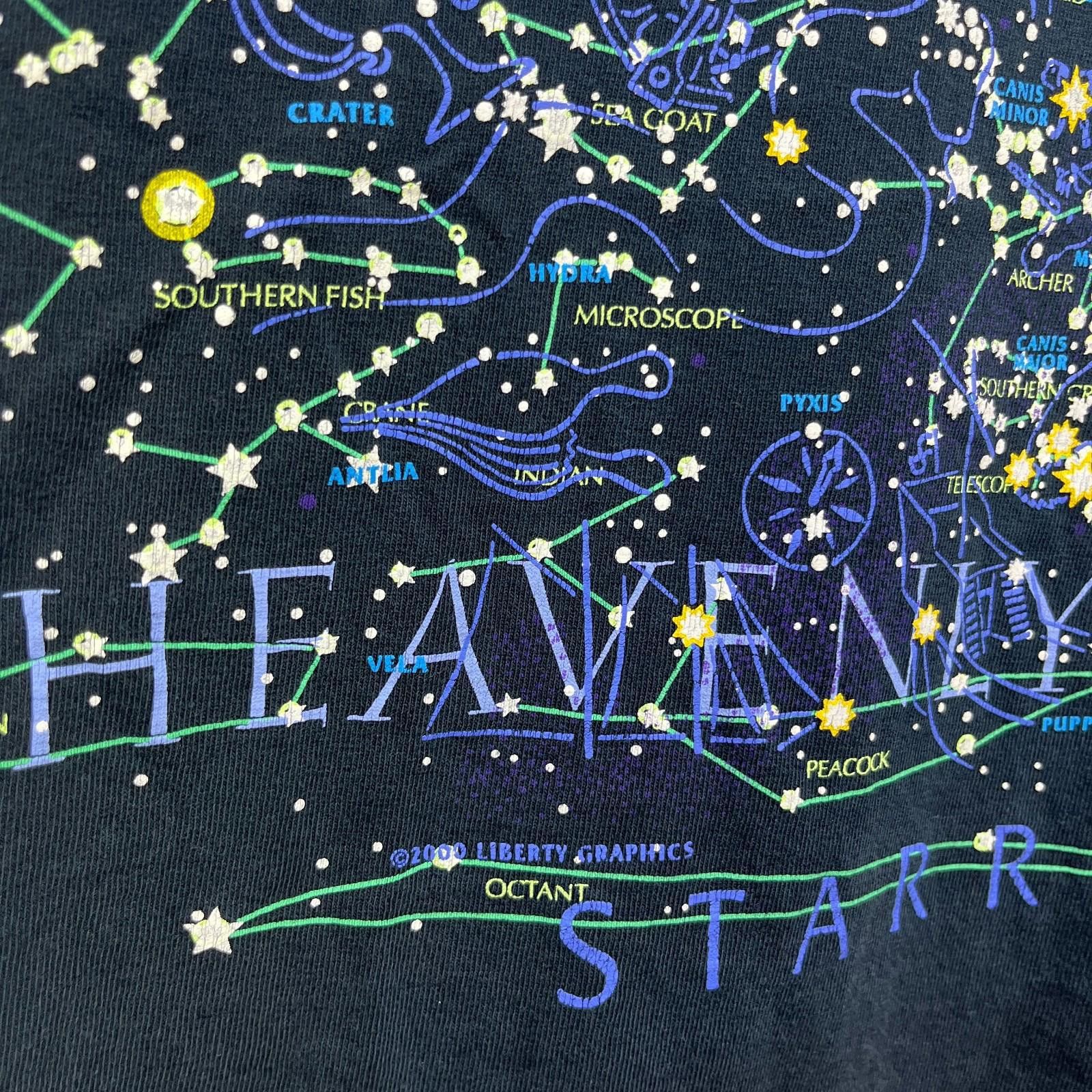 Vintage Vintage Heavenly Bodies Constellations Starry T Shirt XL Size US XL / EU 56 / 4 - 6 Thumbnail