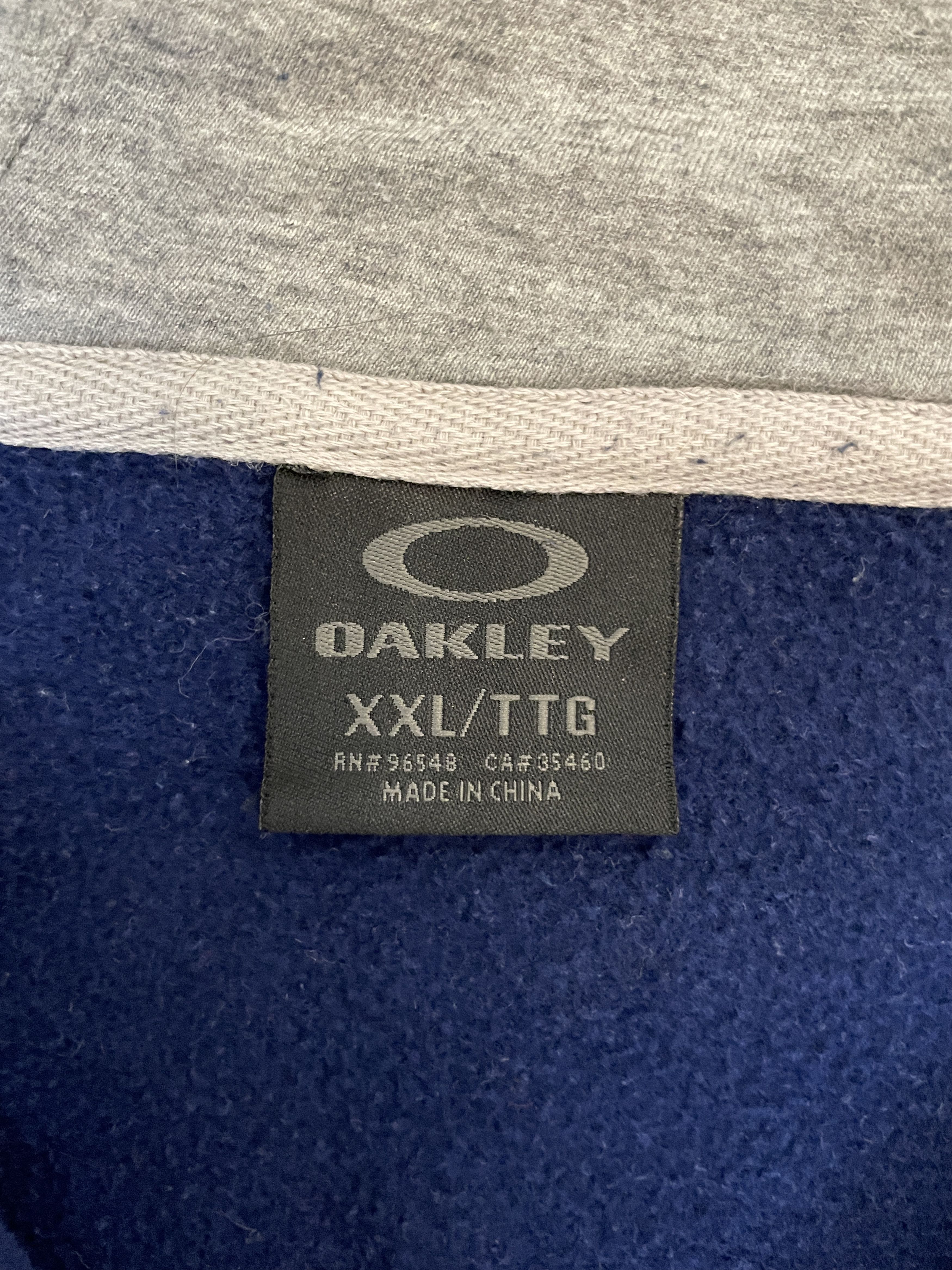 Oakley Y2K Oakley Zip Hoodie Blue Big Logo Outdoor Size US XXL / EU 58 / 5 - 6 Thumbnail