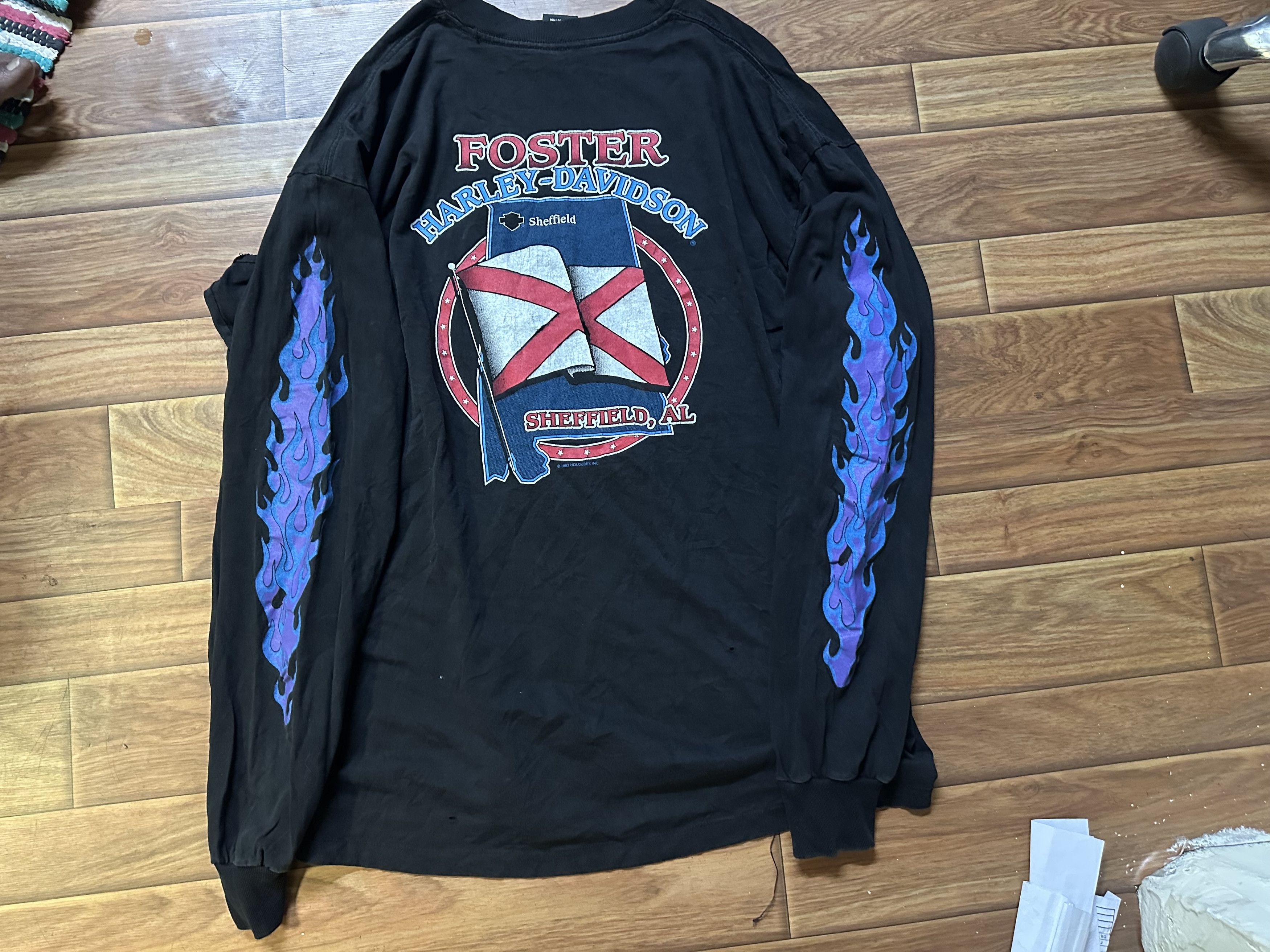 Harley Davidson Vintage Harley-Davidson T-Shirt “Chrome Sweet Chrome” Black Size US XXL / EU 58 / 5 - 2 Thumbnail