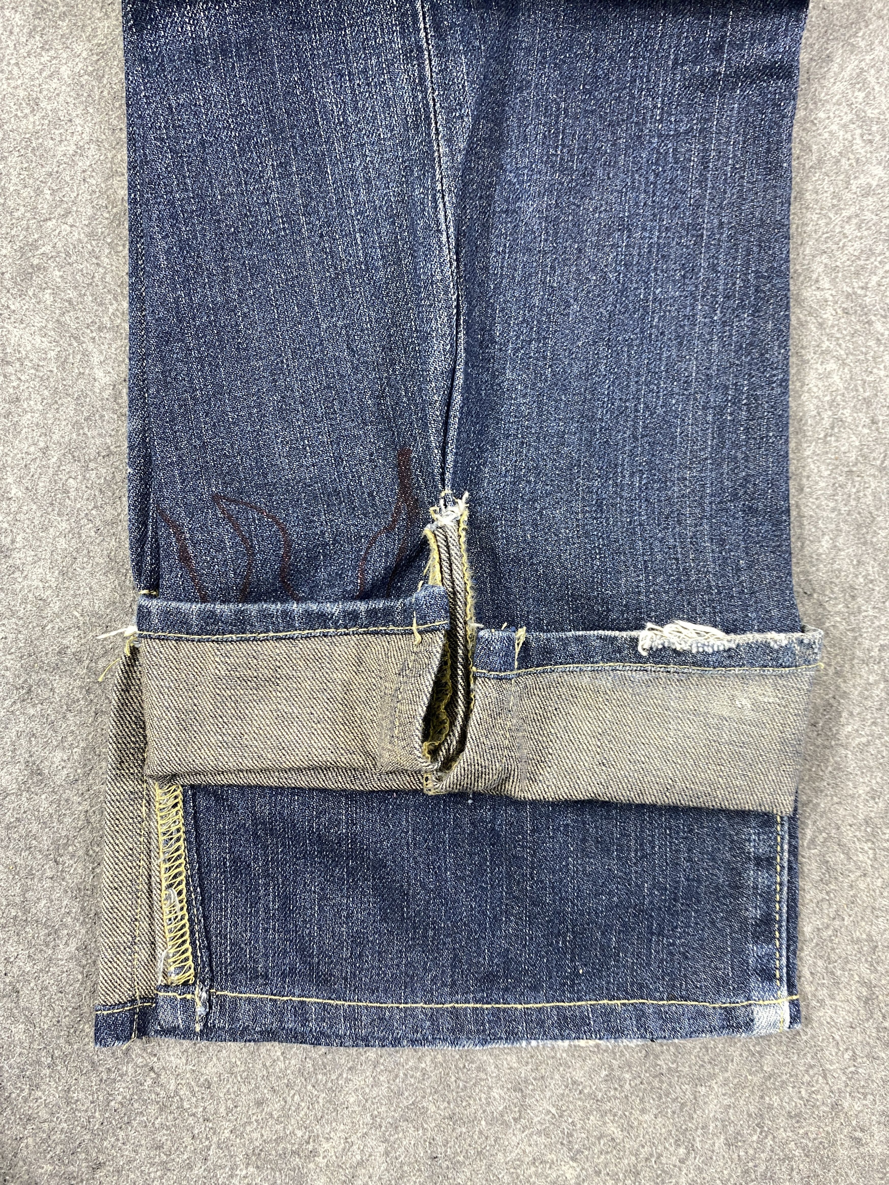 If Six Was Nine Faded Blue Vintage 517 Levis Flare Jeans 32x30 - JN3182 Size US 32 / EU 48 - 12 Thumbnail