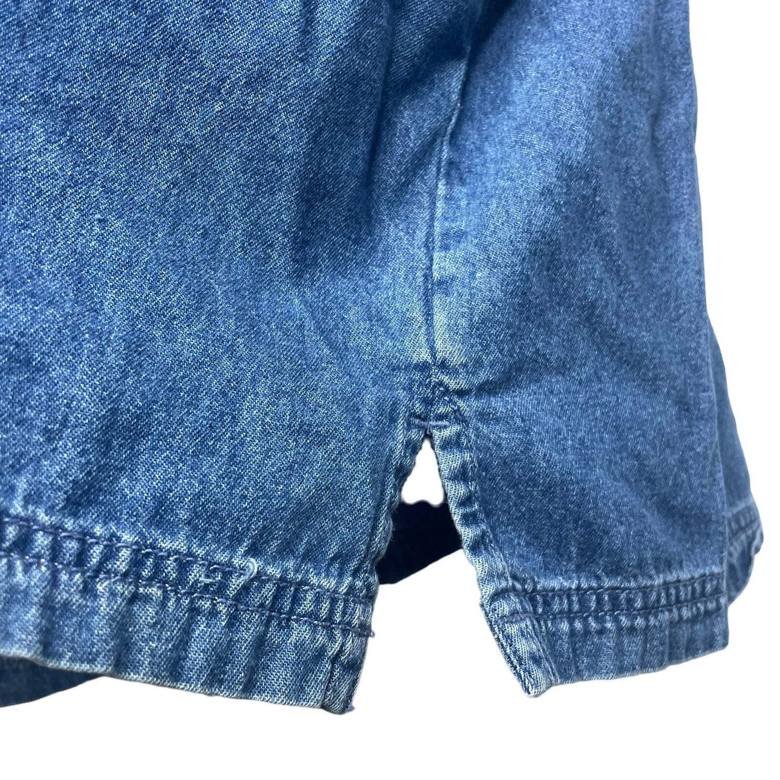 Vintage Vintage Bobbie Brooks Embroidered Teacher Denim Button Down Size 3XL / US 20-22 - 5 Thumbnail